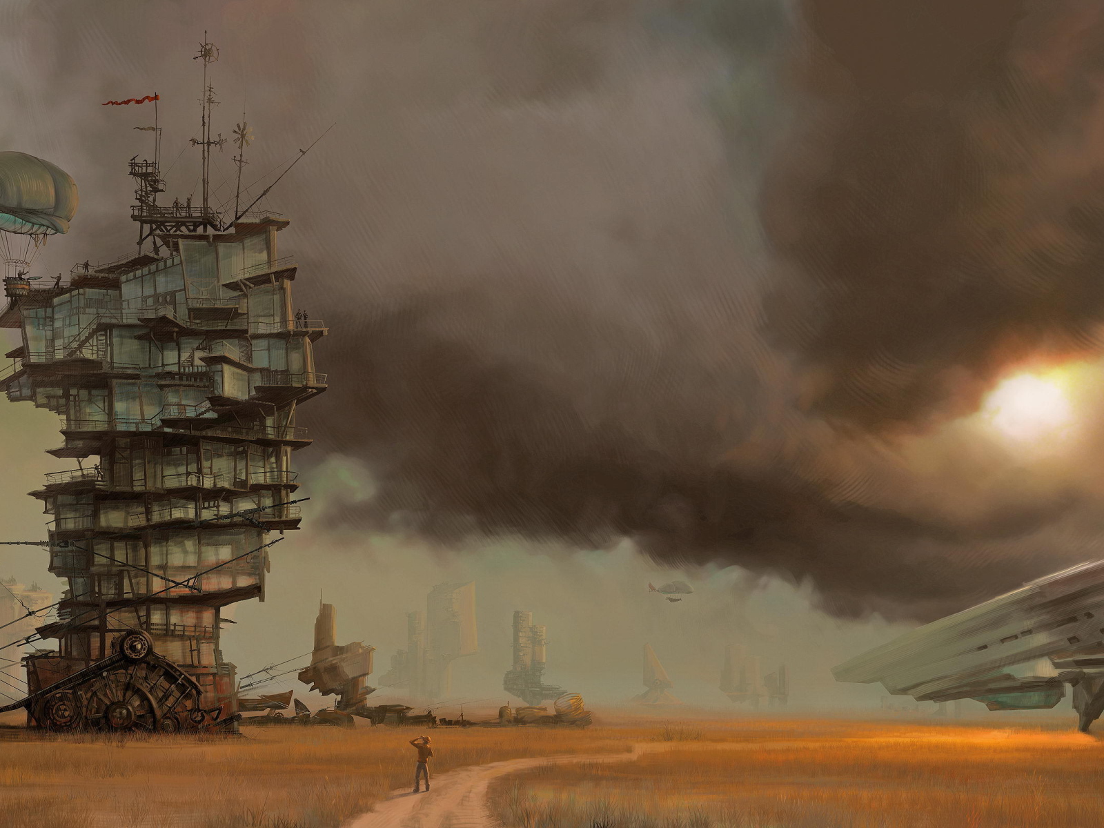 Дом в пустыне стимпанк