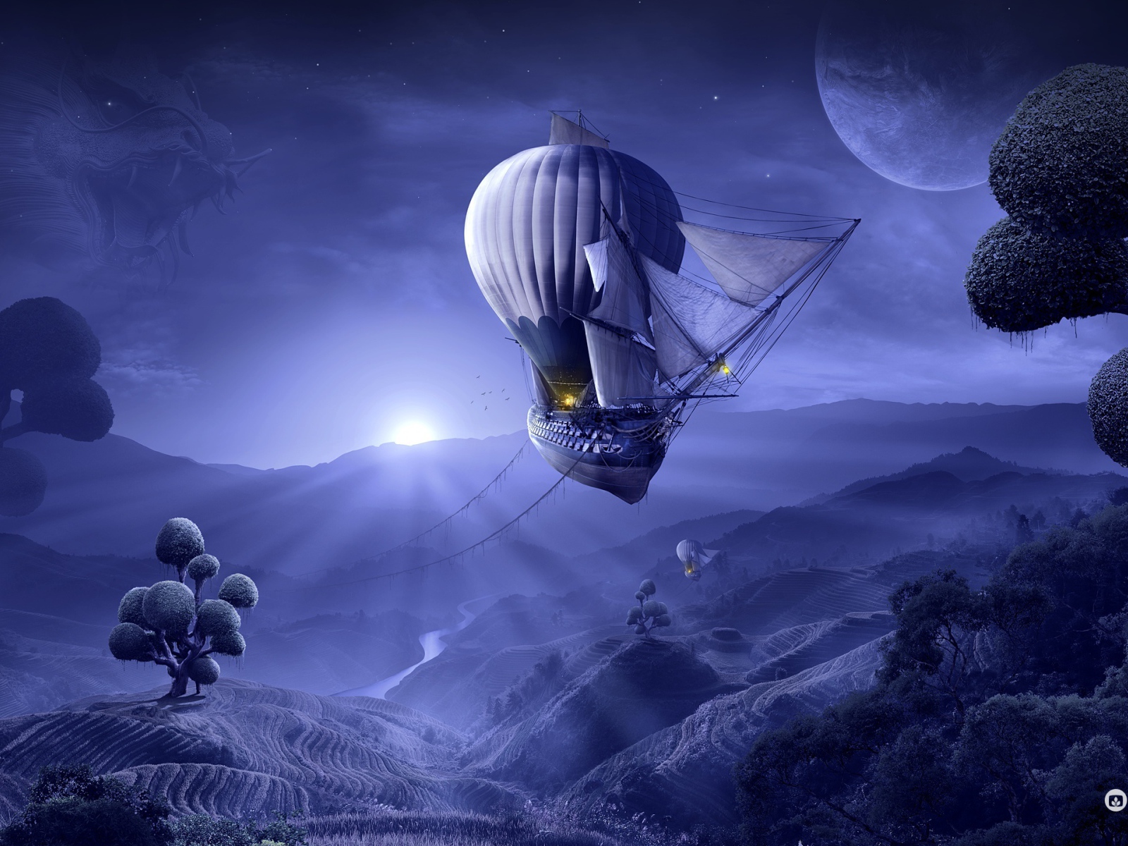 Путешествие под луной