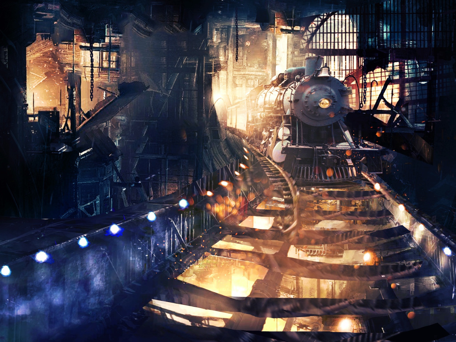 Поезд в тоннеле 