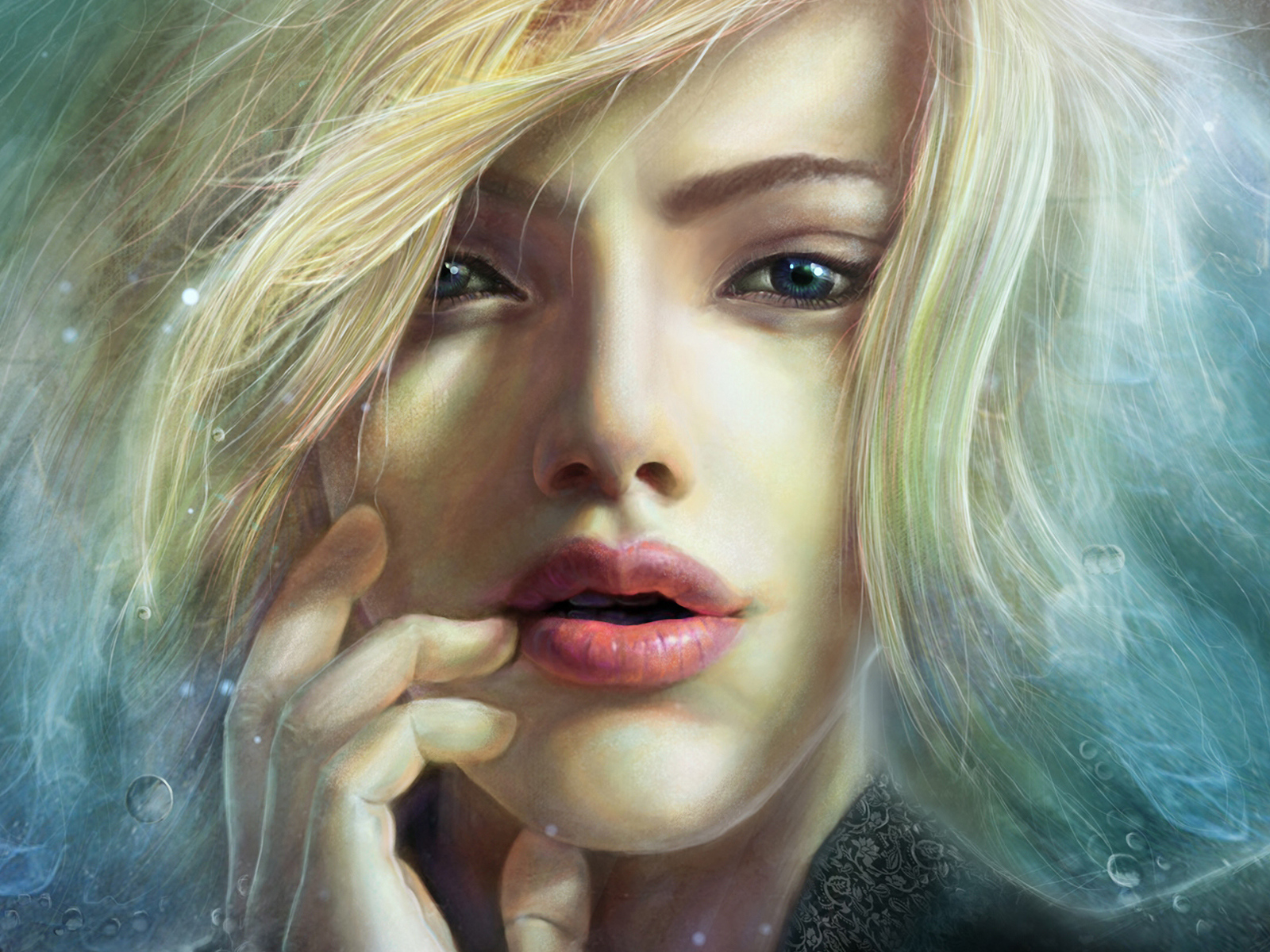 Портрет девушки с воздушными волосами