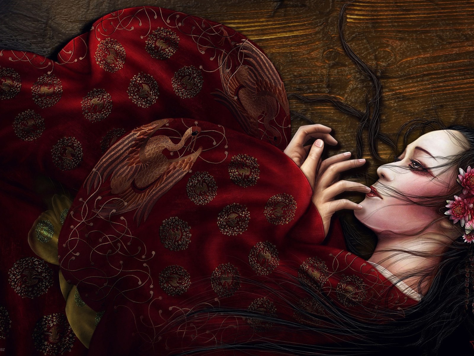 Японская девушка гейша