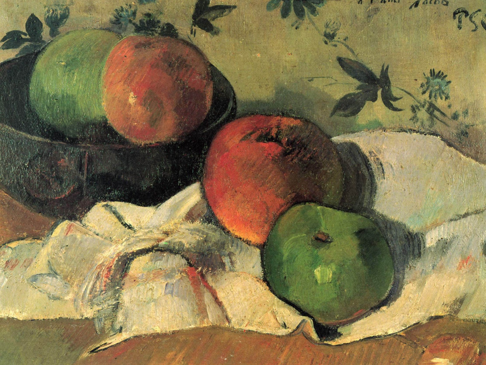 Картина Сезанна - Яблоки