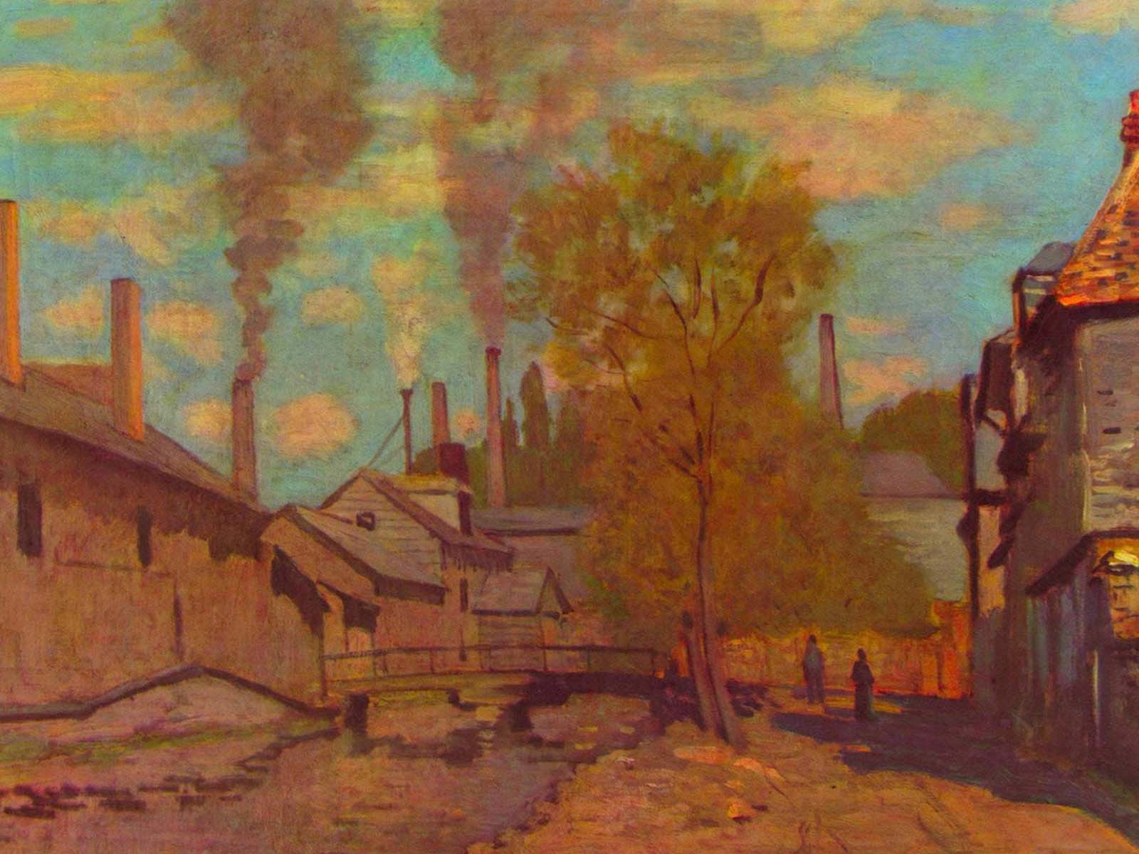 Картина Клода Моне - улица-Сити