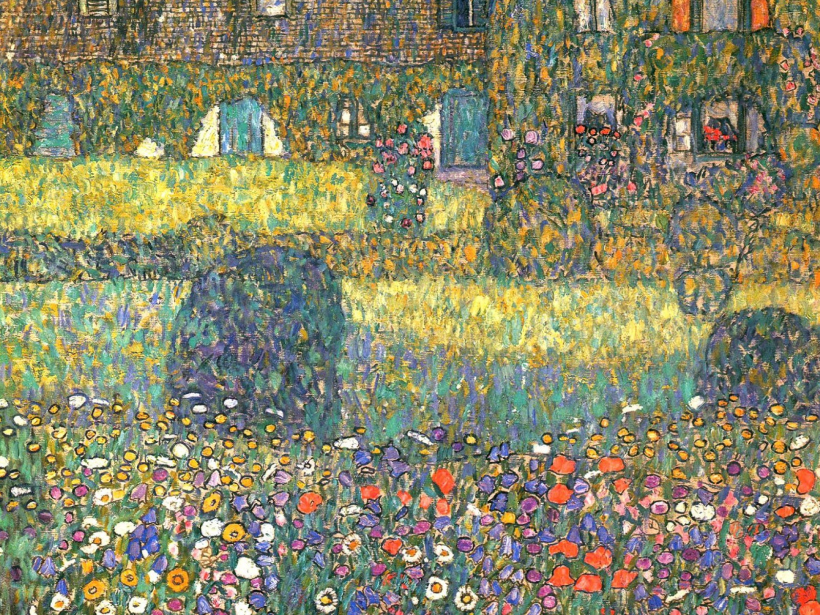 Картина Густава Климта - двор