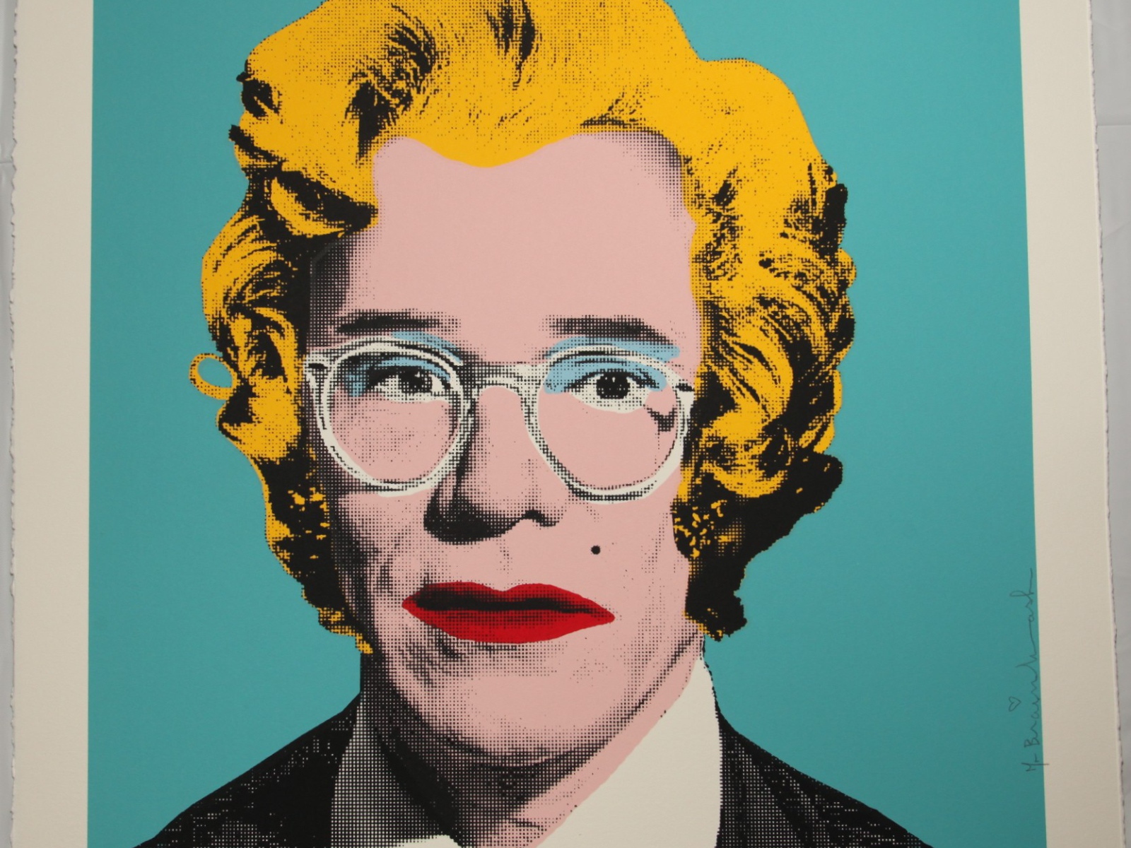 Картина Энди Уорхола старой женщины