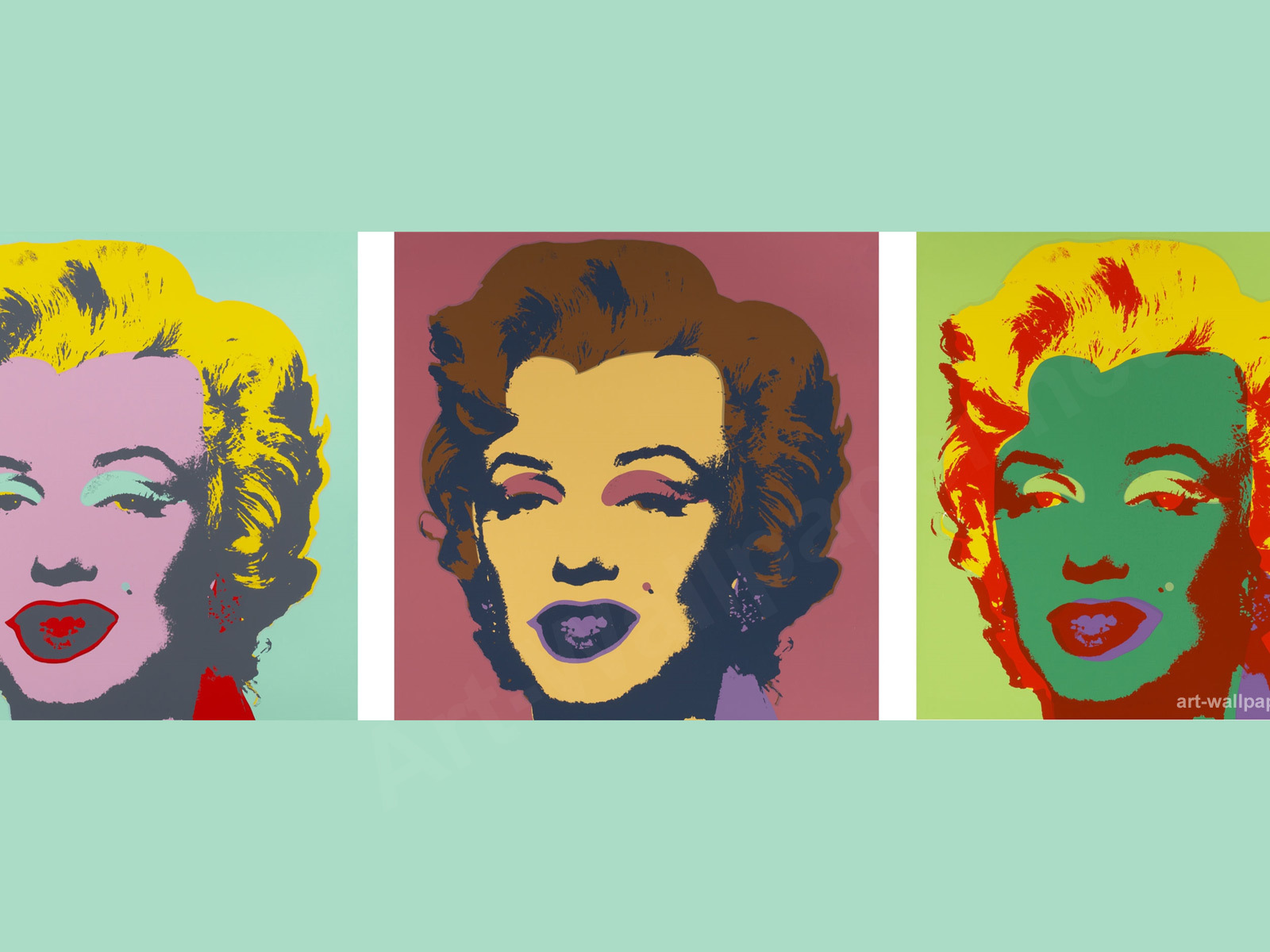 Картина Энди Уорхола три головы