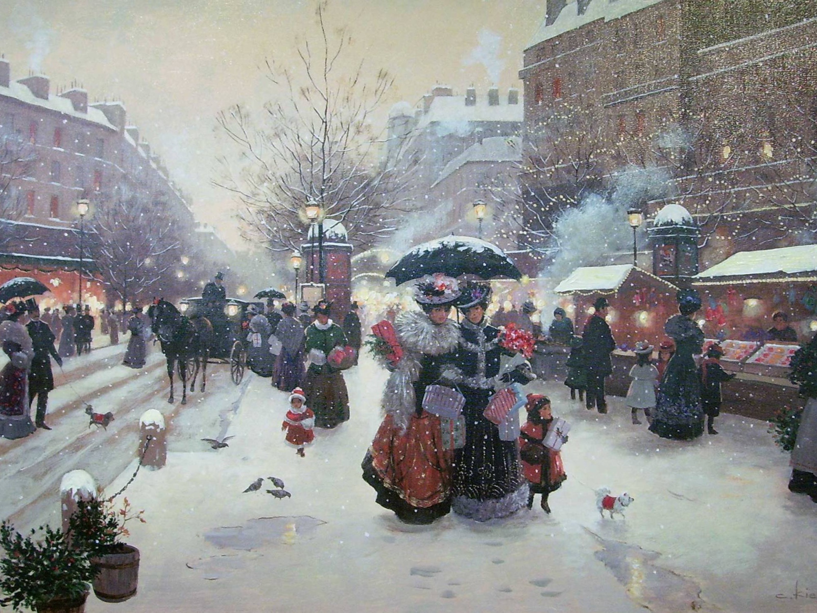 Зима в Париже