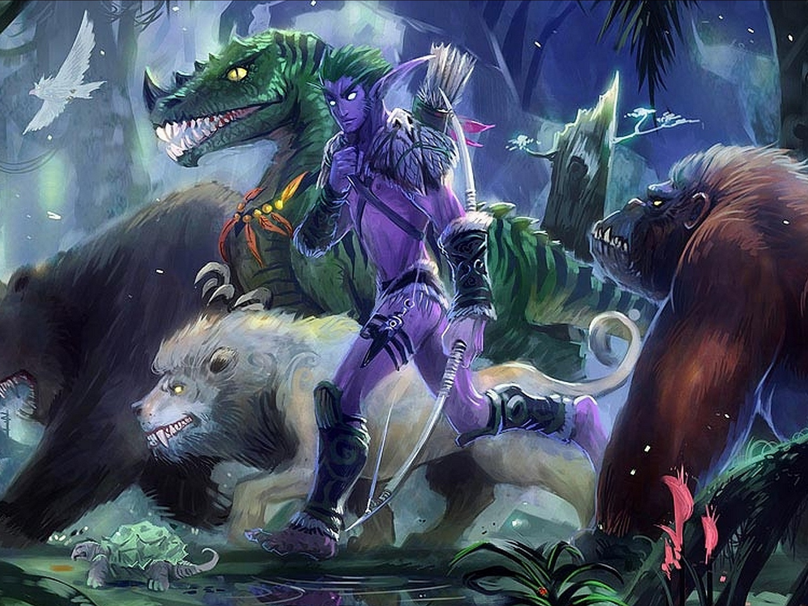 Звери и синий человек