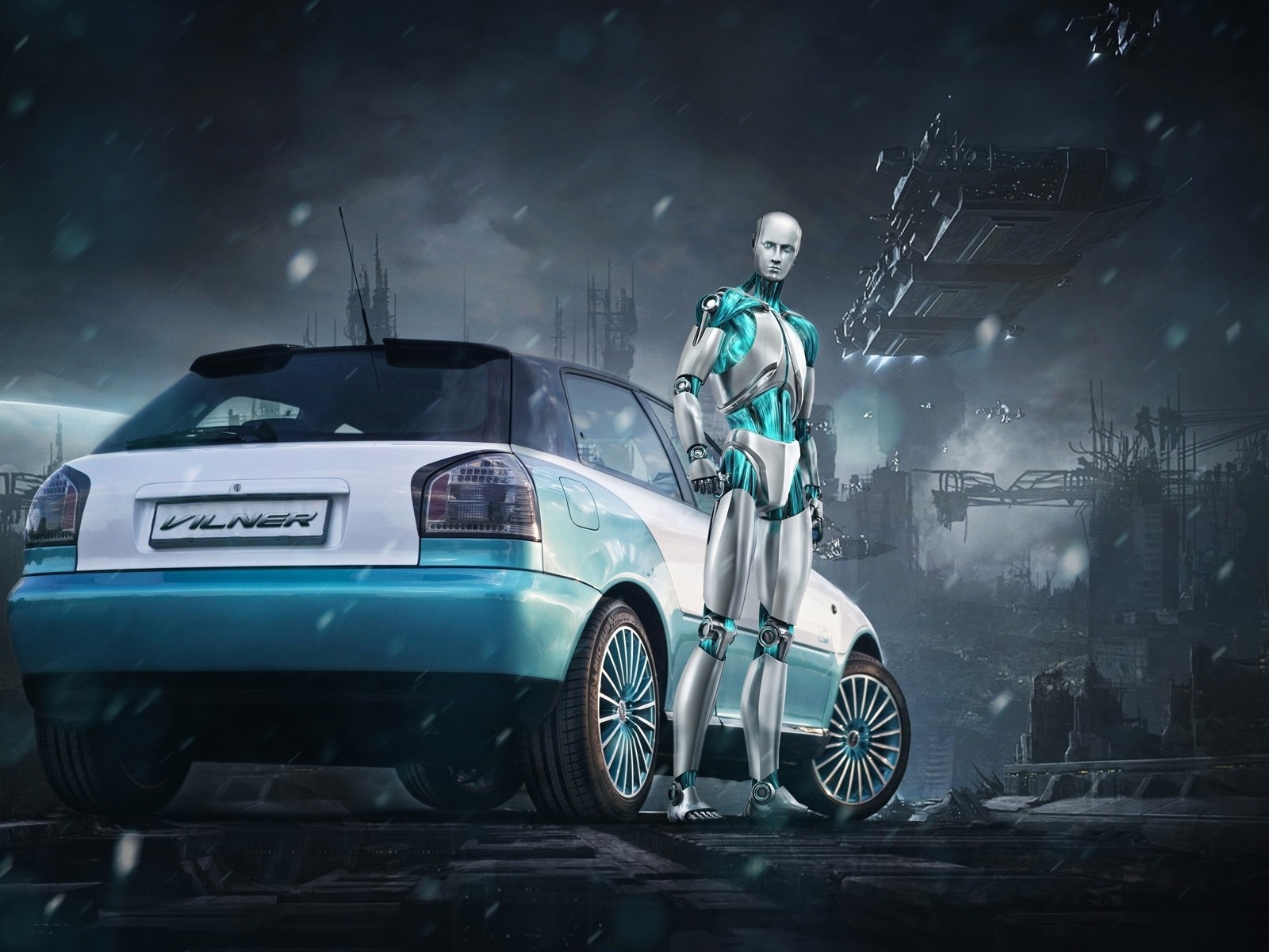 Робот у автомобиля