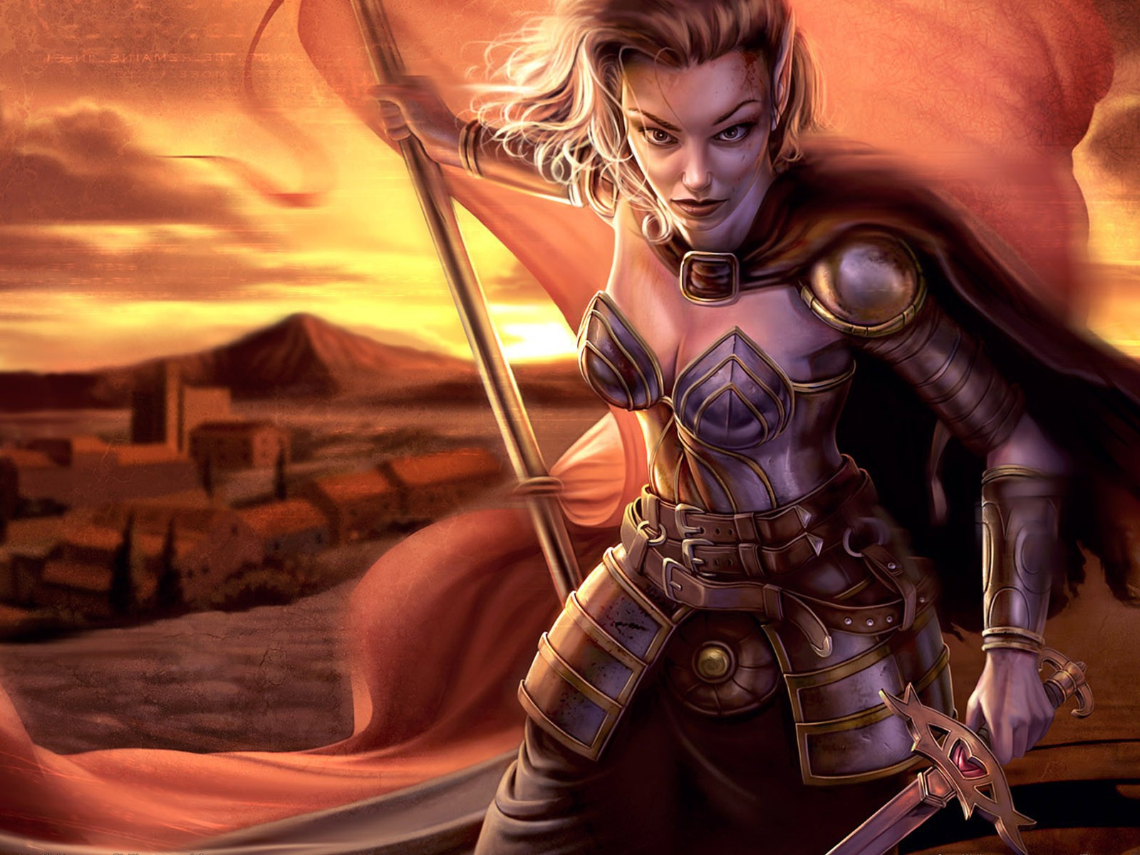 Воин со знаменем