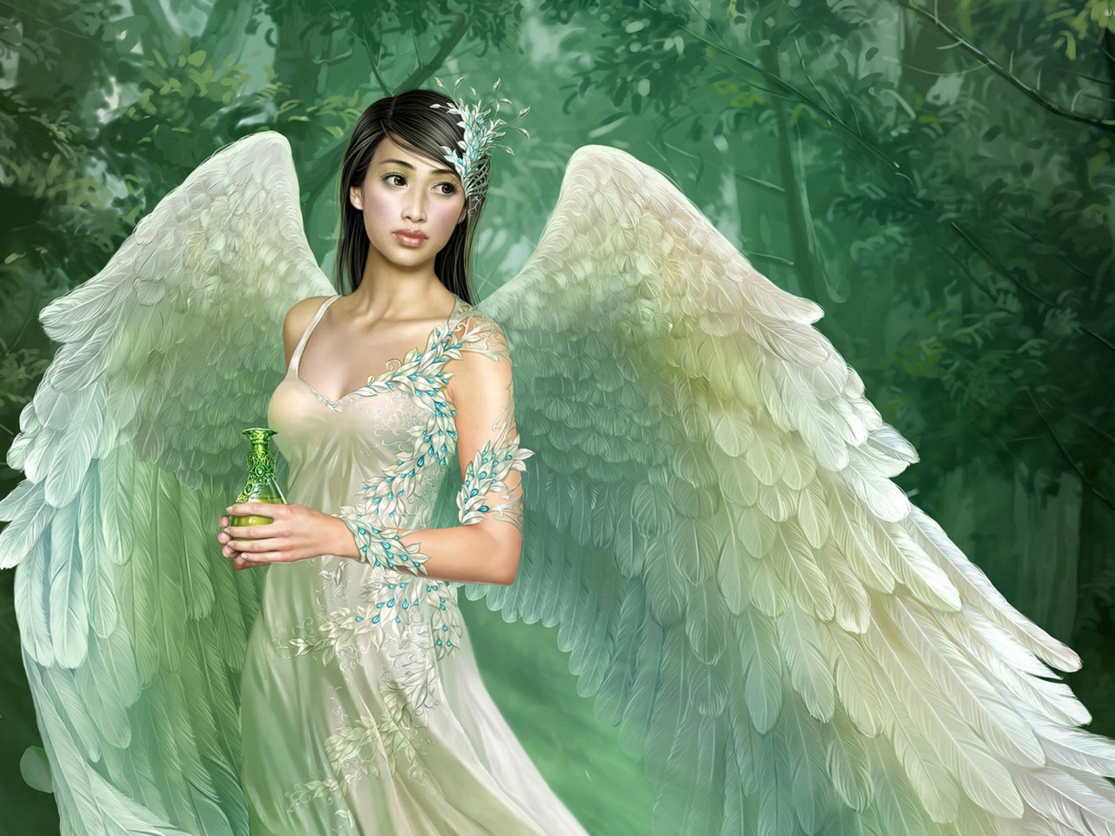 Ангел в белом платье