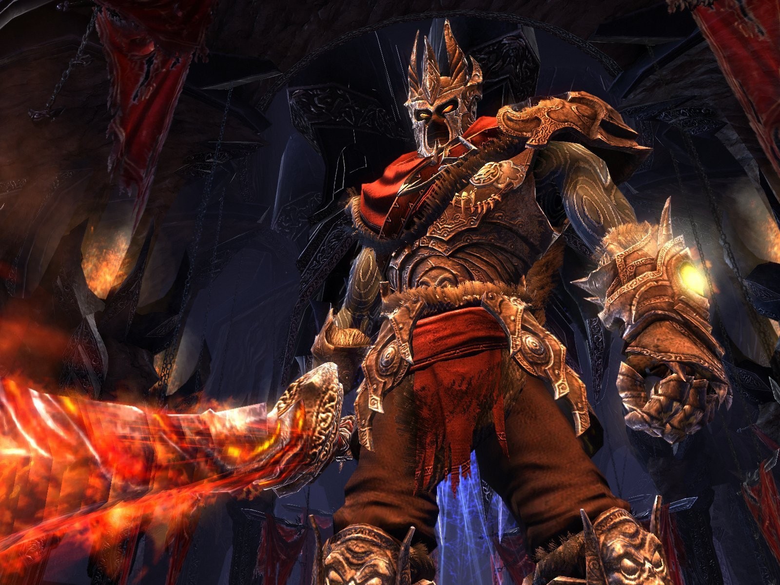 Воин с огненным мечом