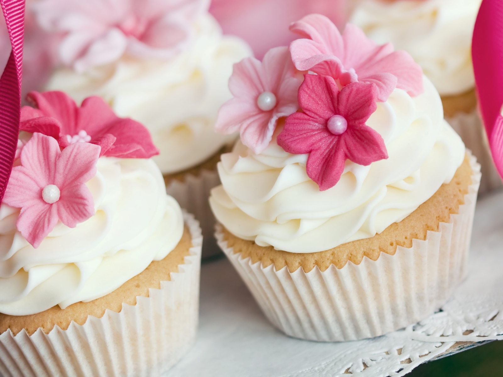 Кексы с красивым кремом