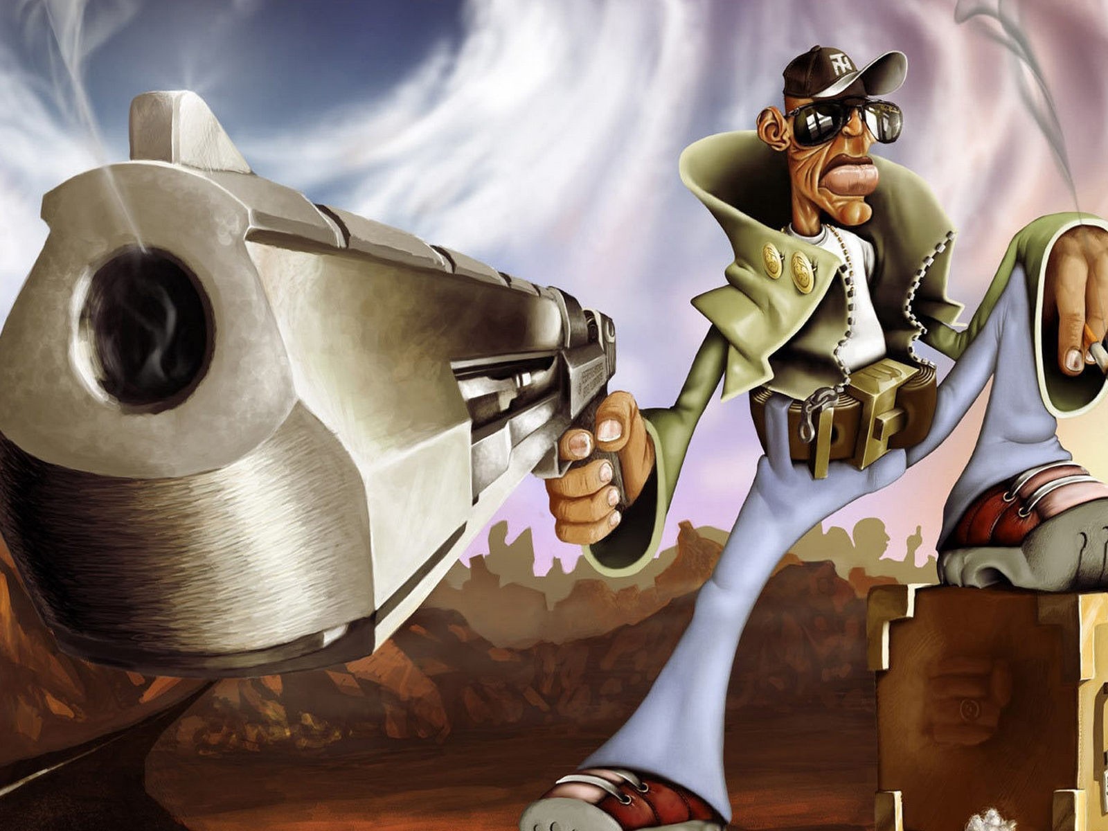 Гангстер с пистолетом