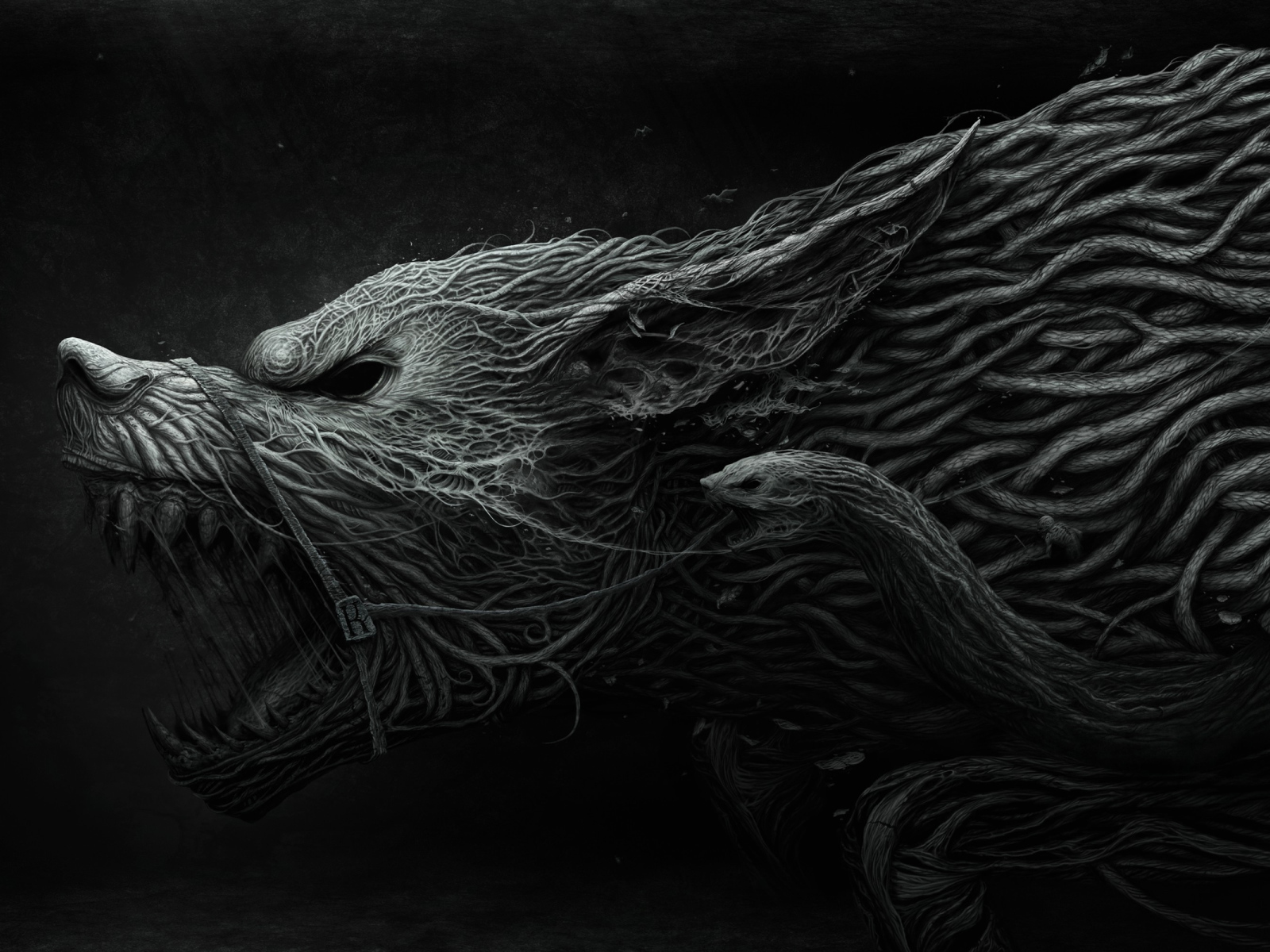 Фантастический зверь из игры Ведьмак