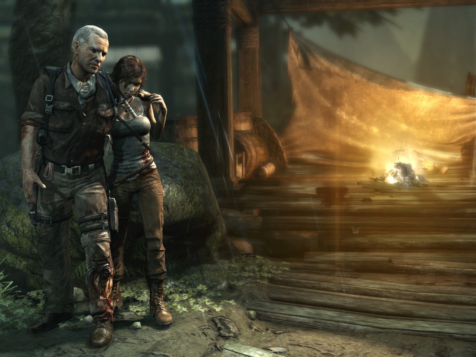 Лара Крофт в видео игре