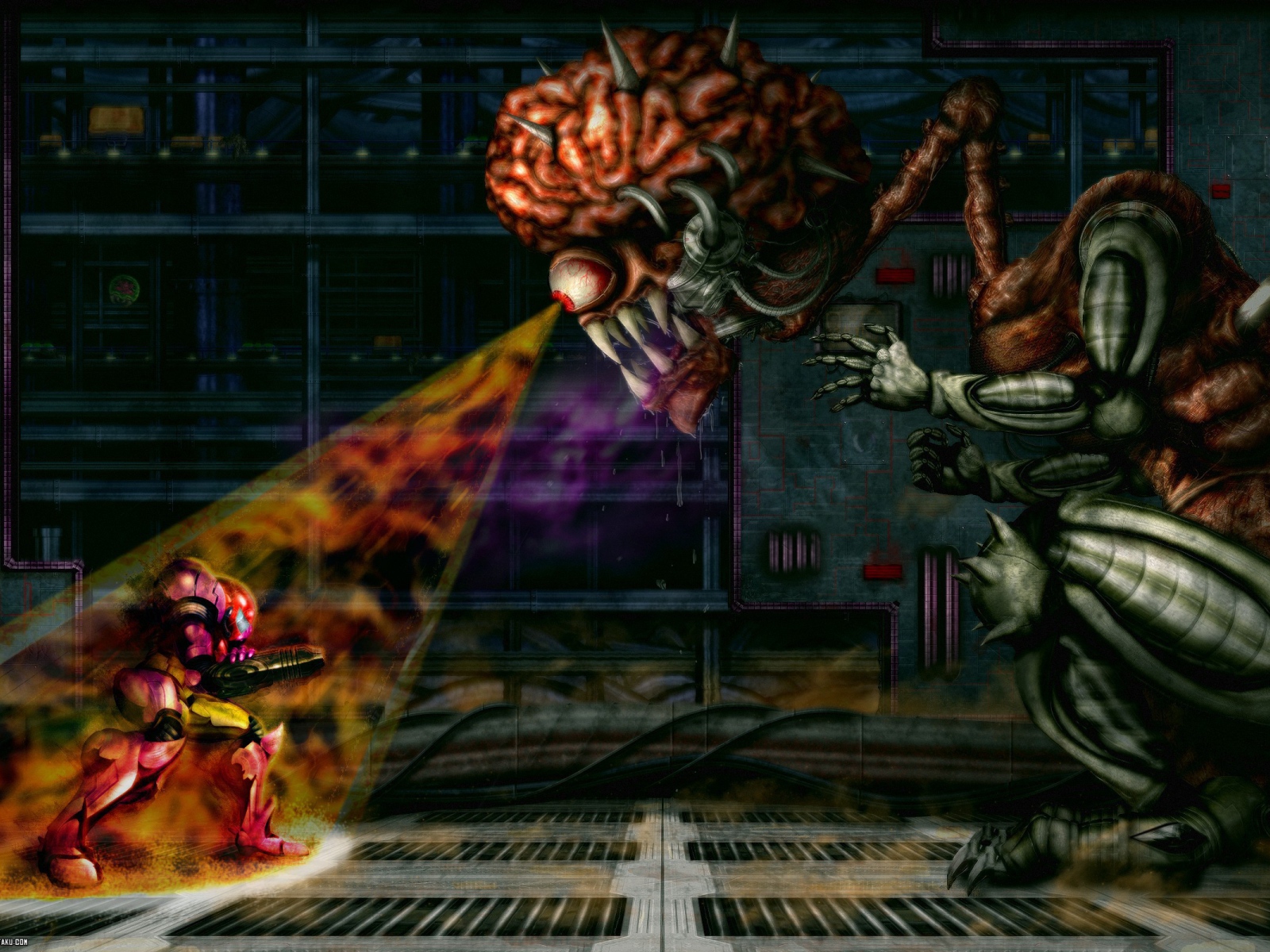 Монстр с острыми зубами