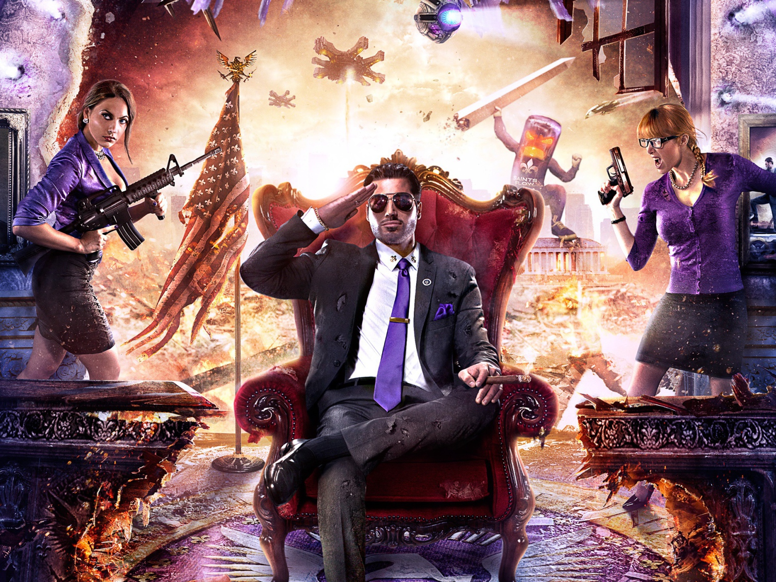 Игра Saints row iv artwork