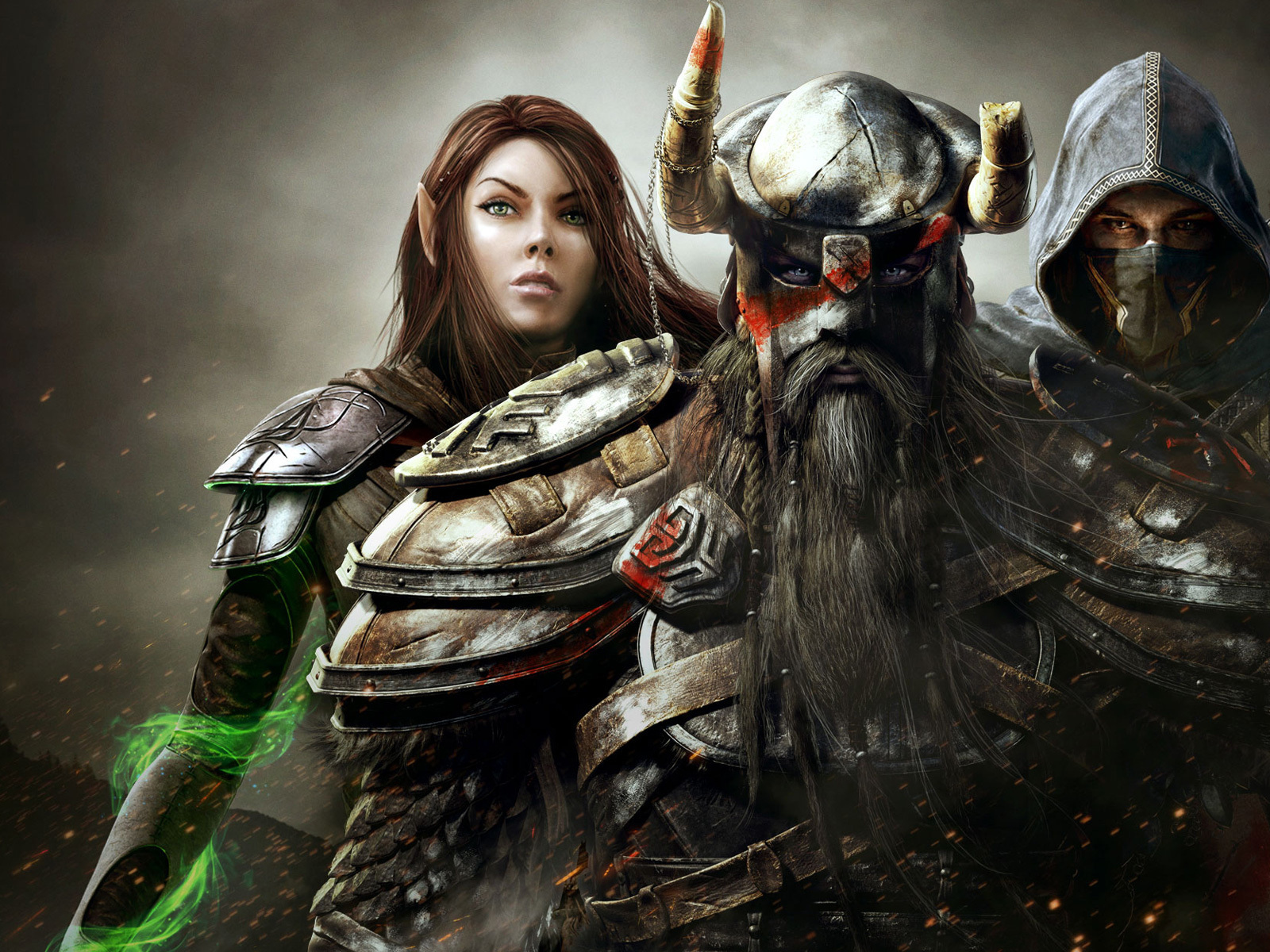 Девушка и воины