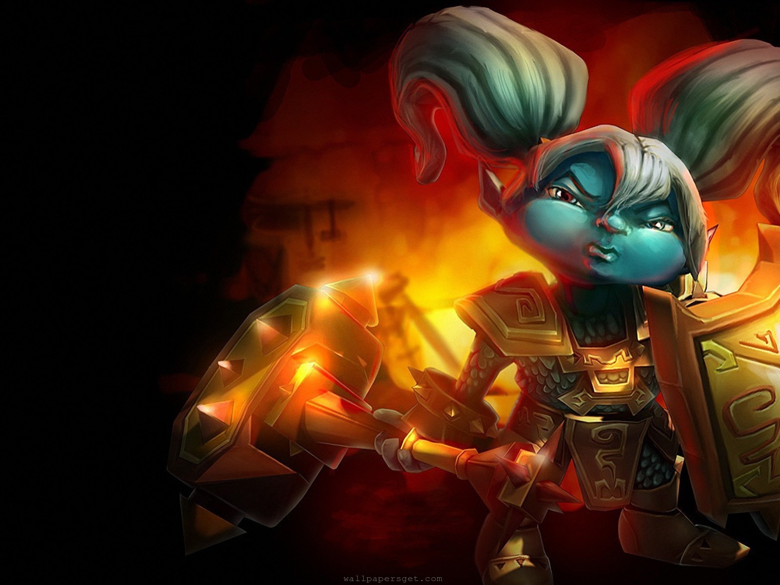 Девочка с синим лицом