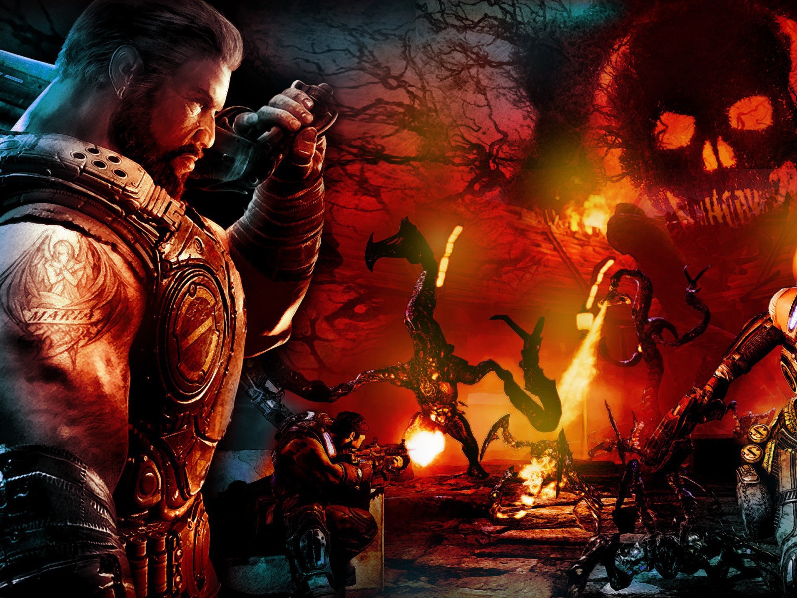 Воин с татуировкой на руке