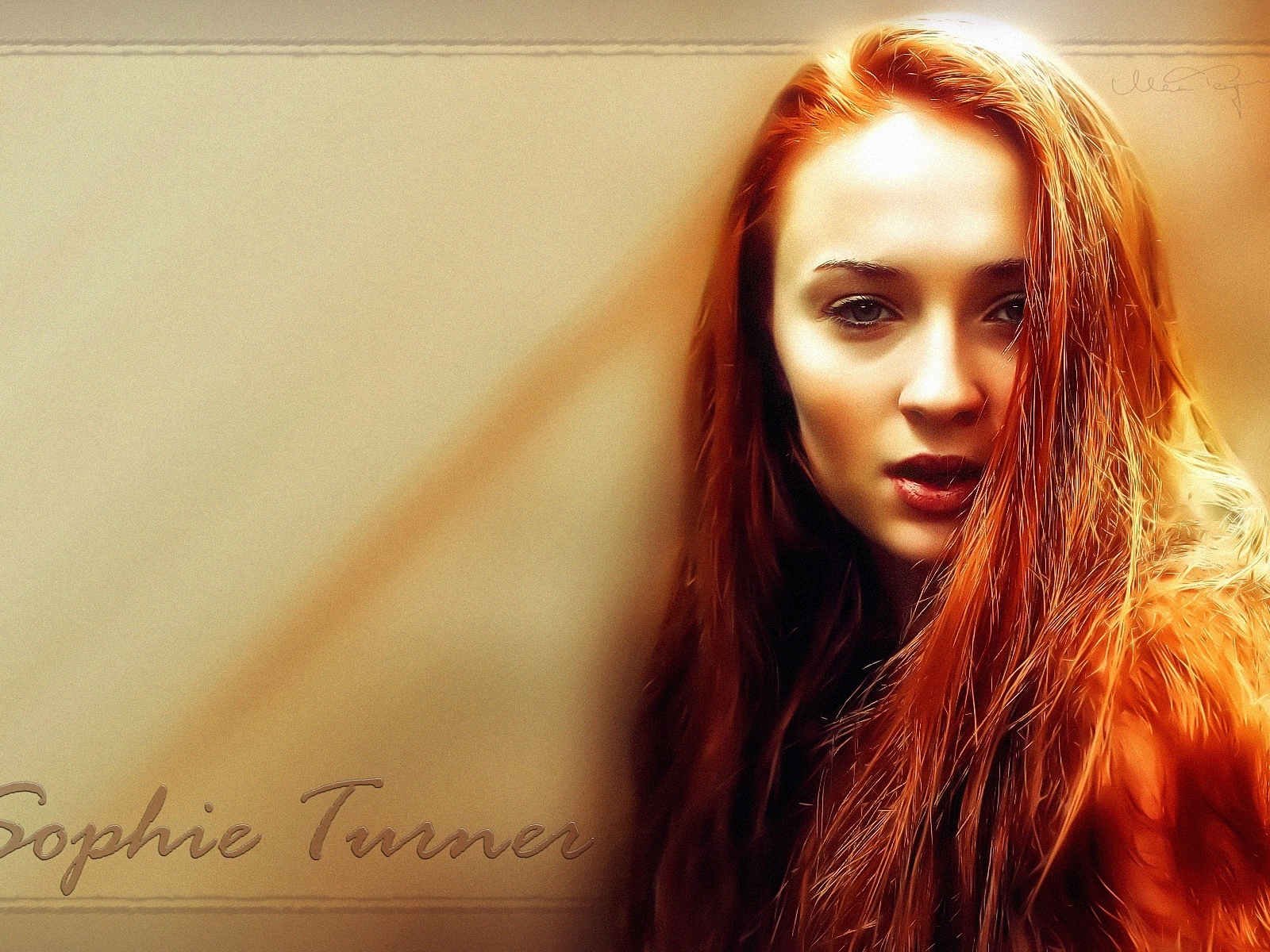 Красивая модель Софи Тернер