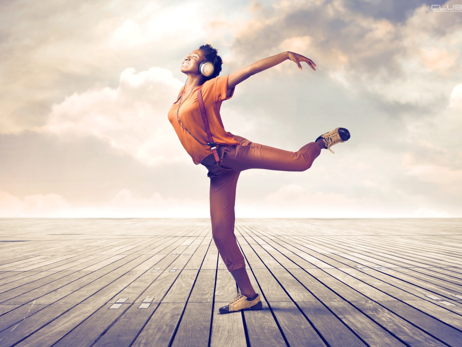 Балерина в наушниках