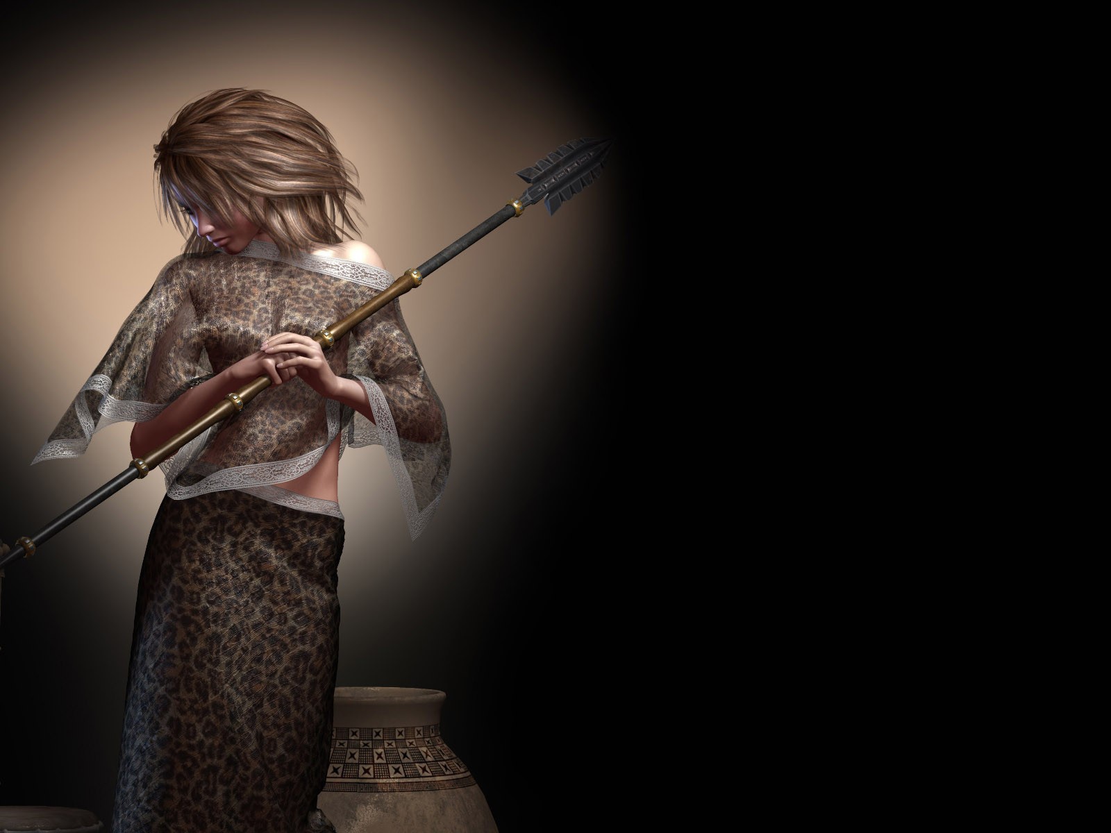 Девушка с копьем