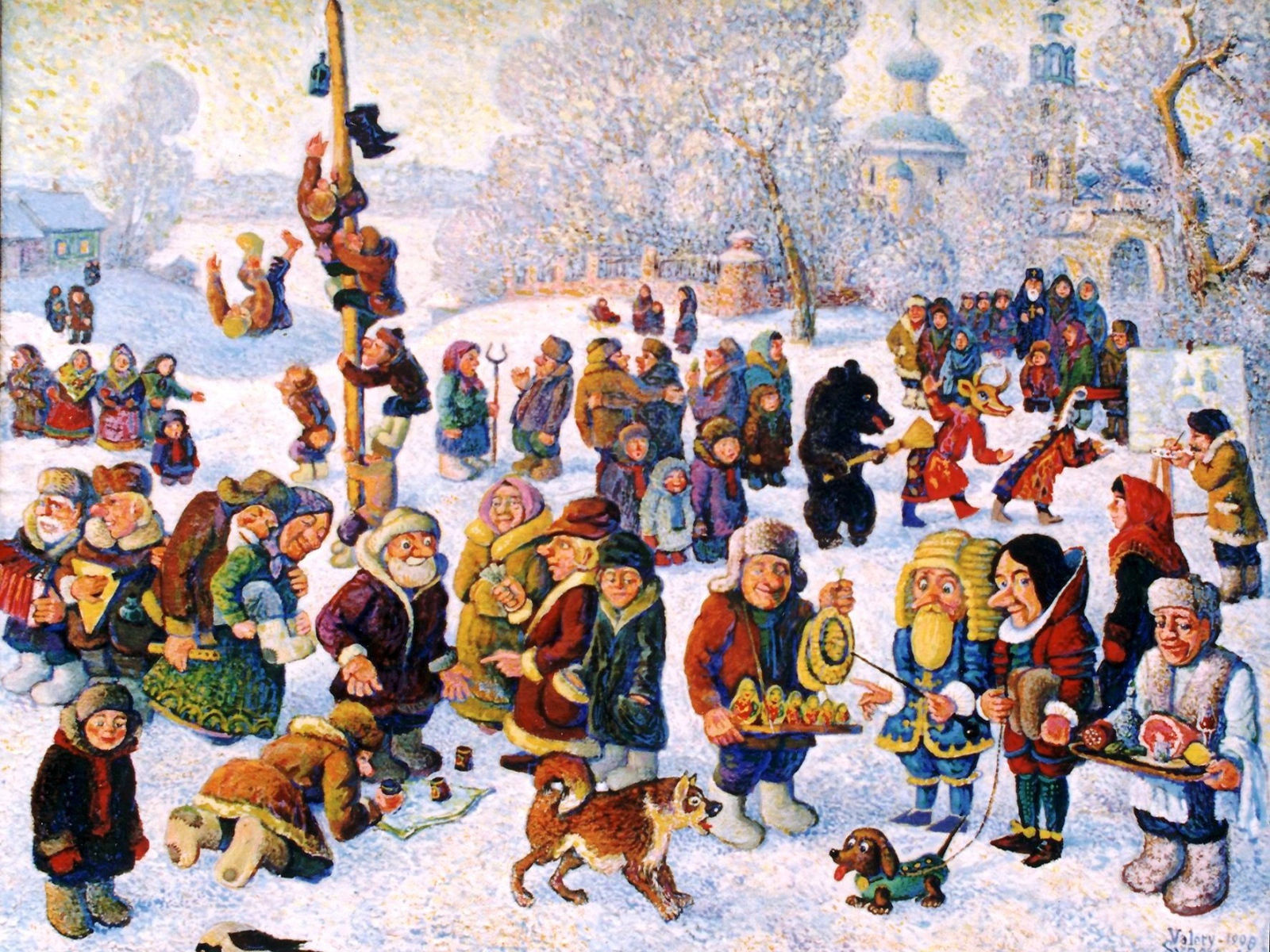 Прощание с зимой на Масленицу