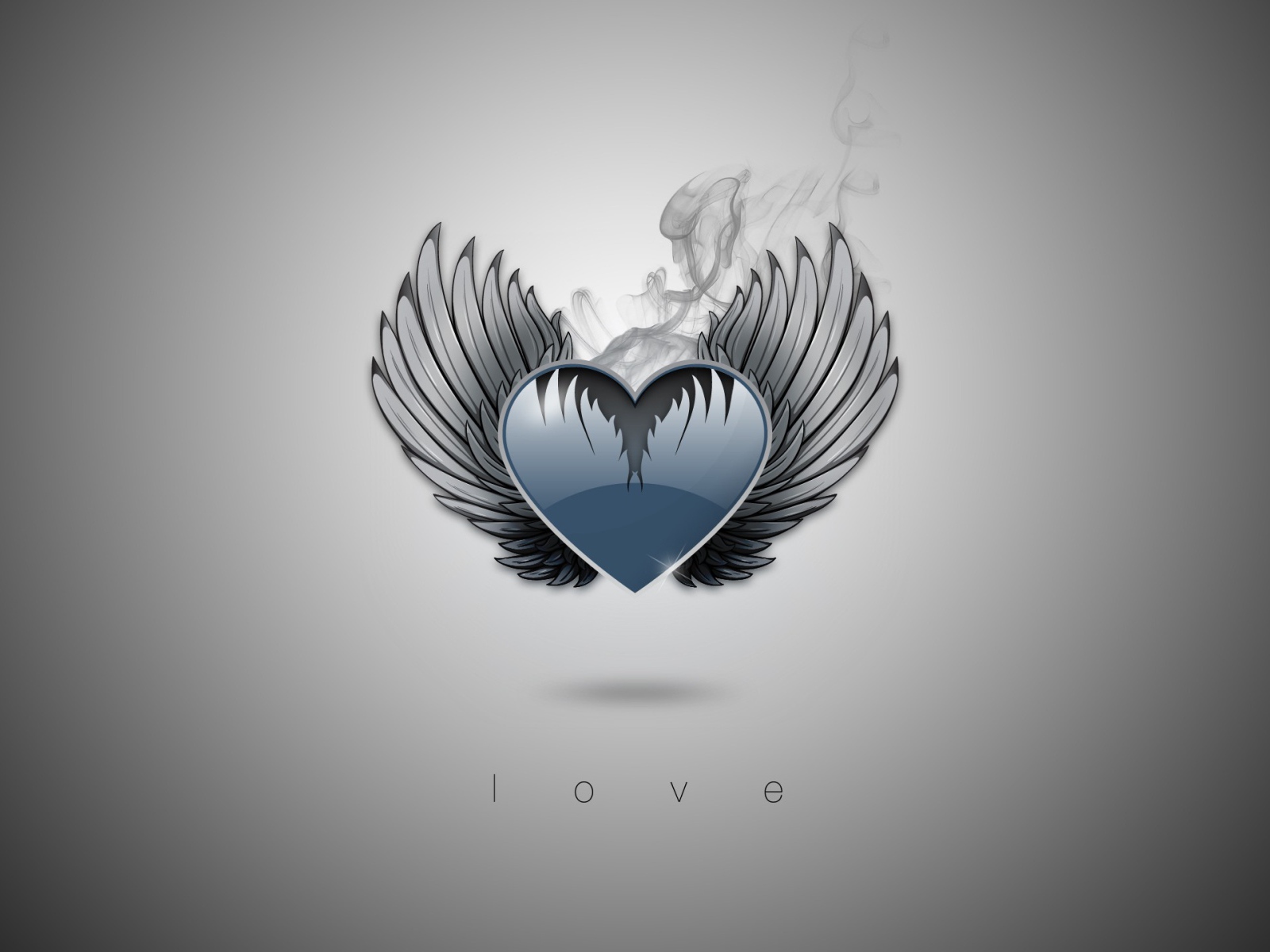 Сердечко с крыльями
