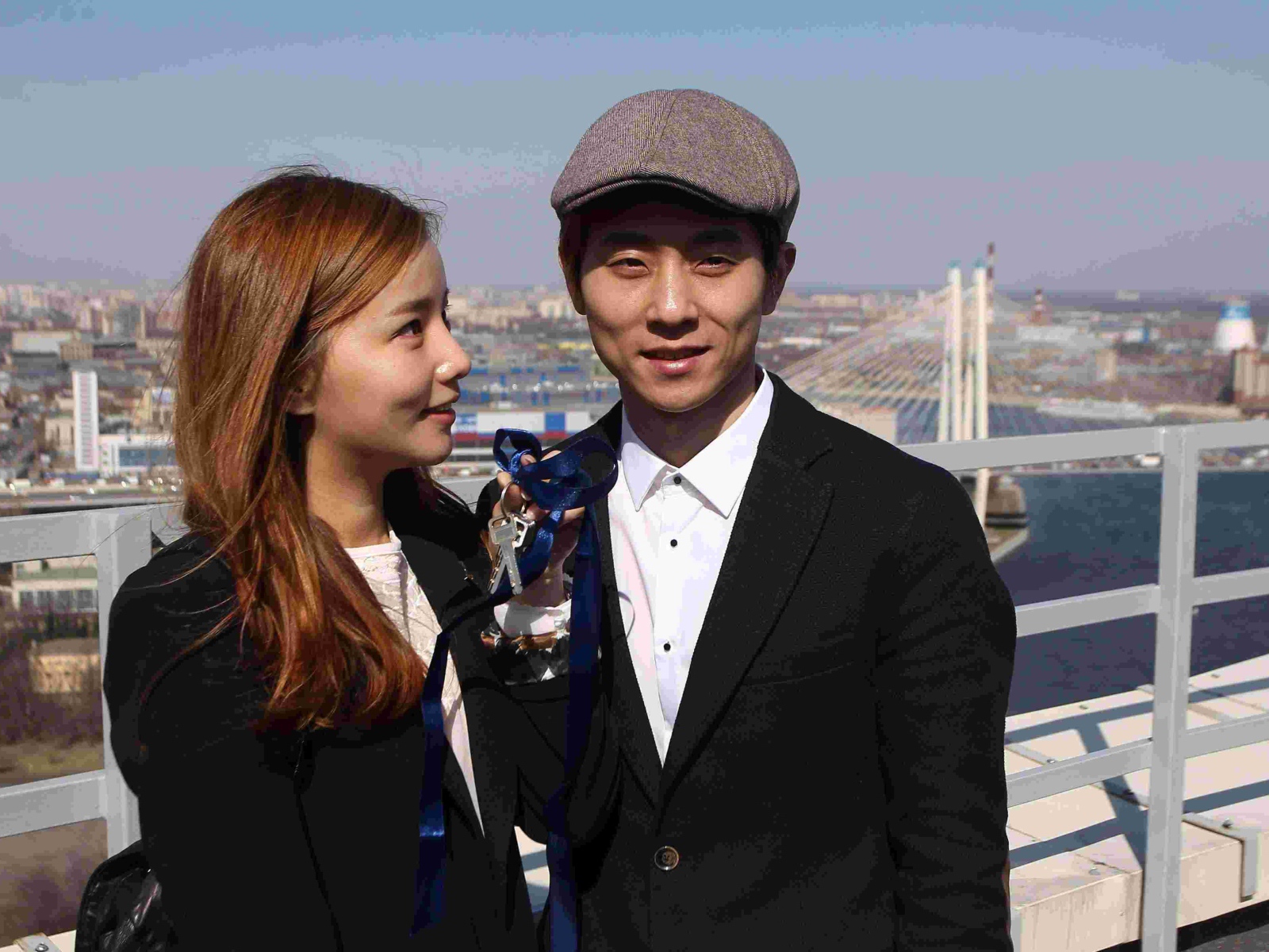 Виктор Ан с женой