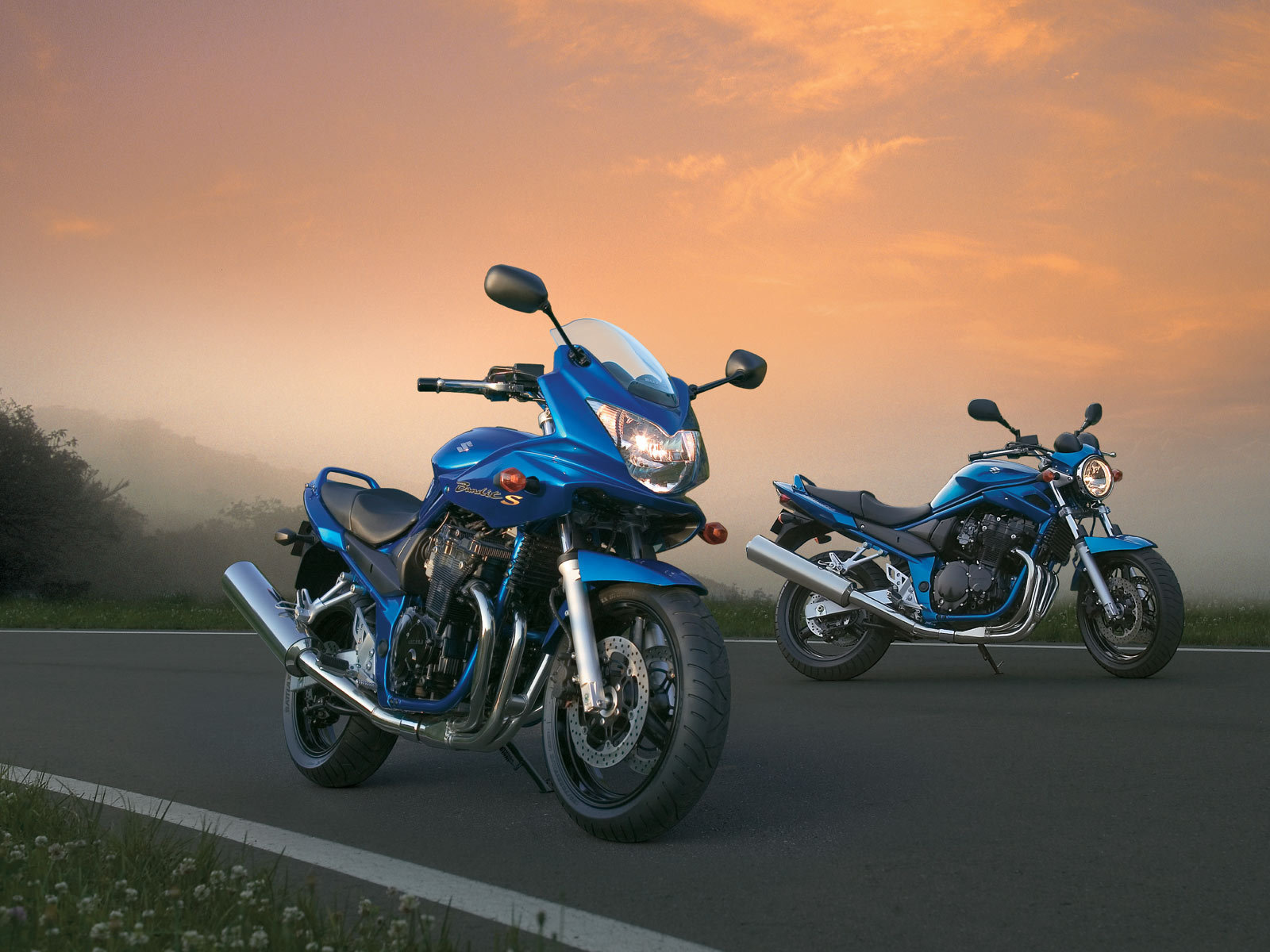 Быстрый мотоцикл Suzuki GSF 650