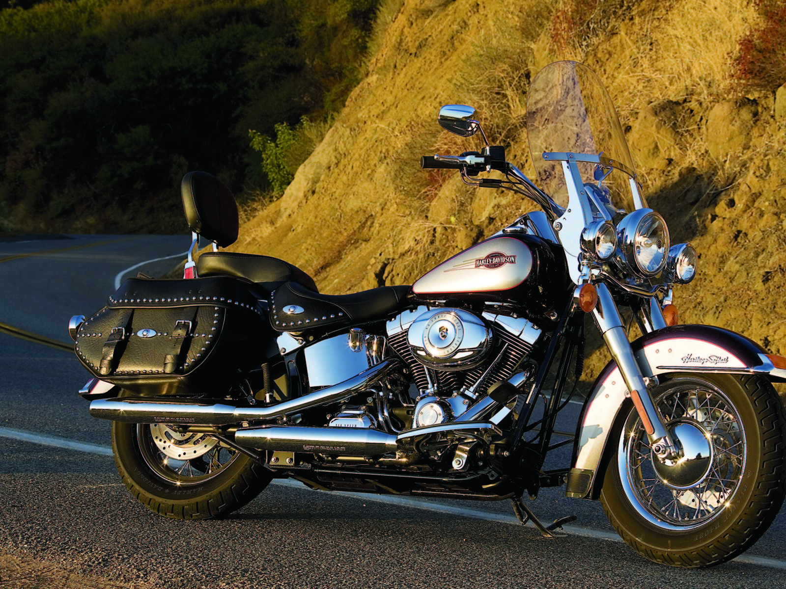 Невероятно быстрый мотоцикл Harley-Davidson Heritage Softail