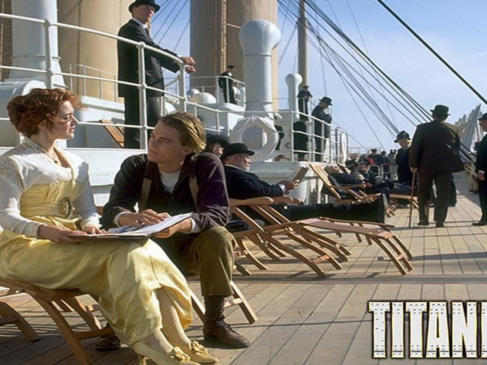 A scene from the movie Titanic