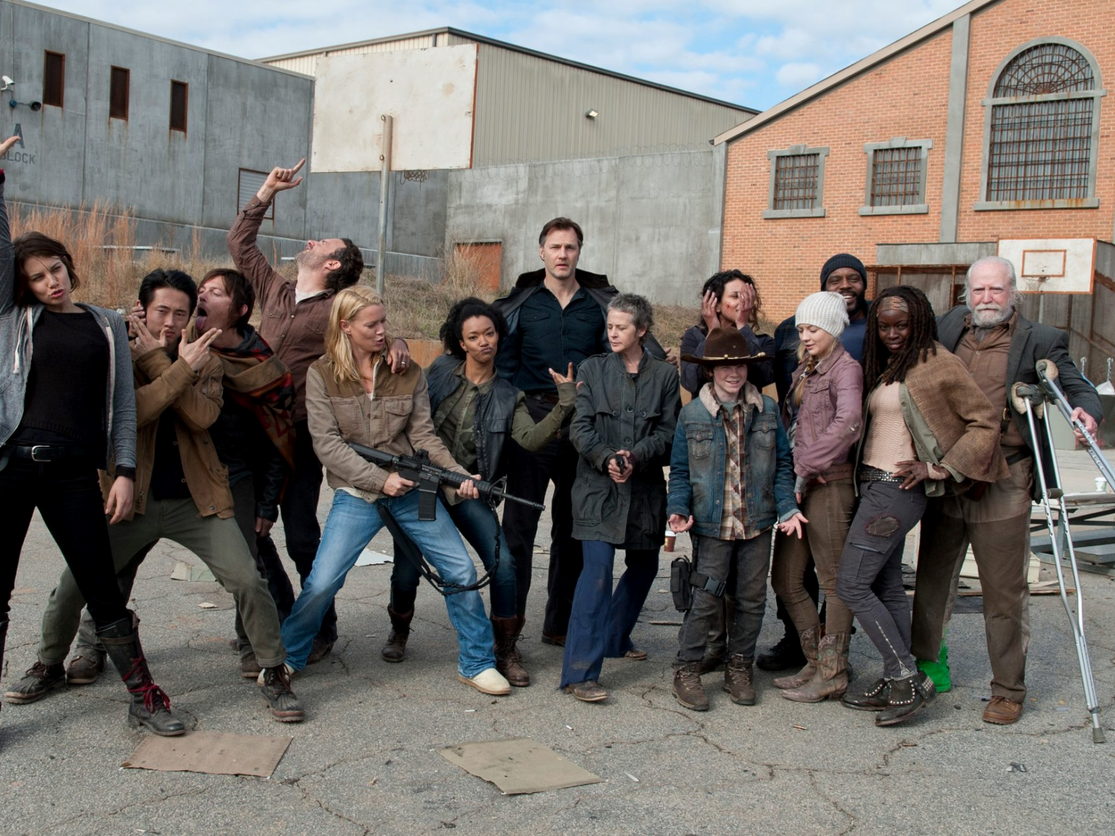 На съемочной площадке Ходячих мертвецов