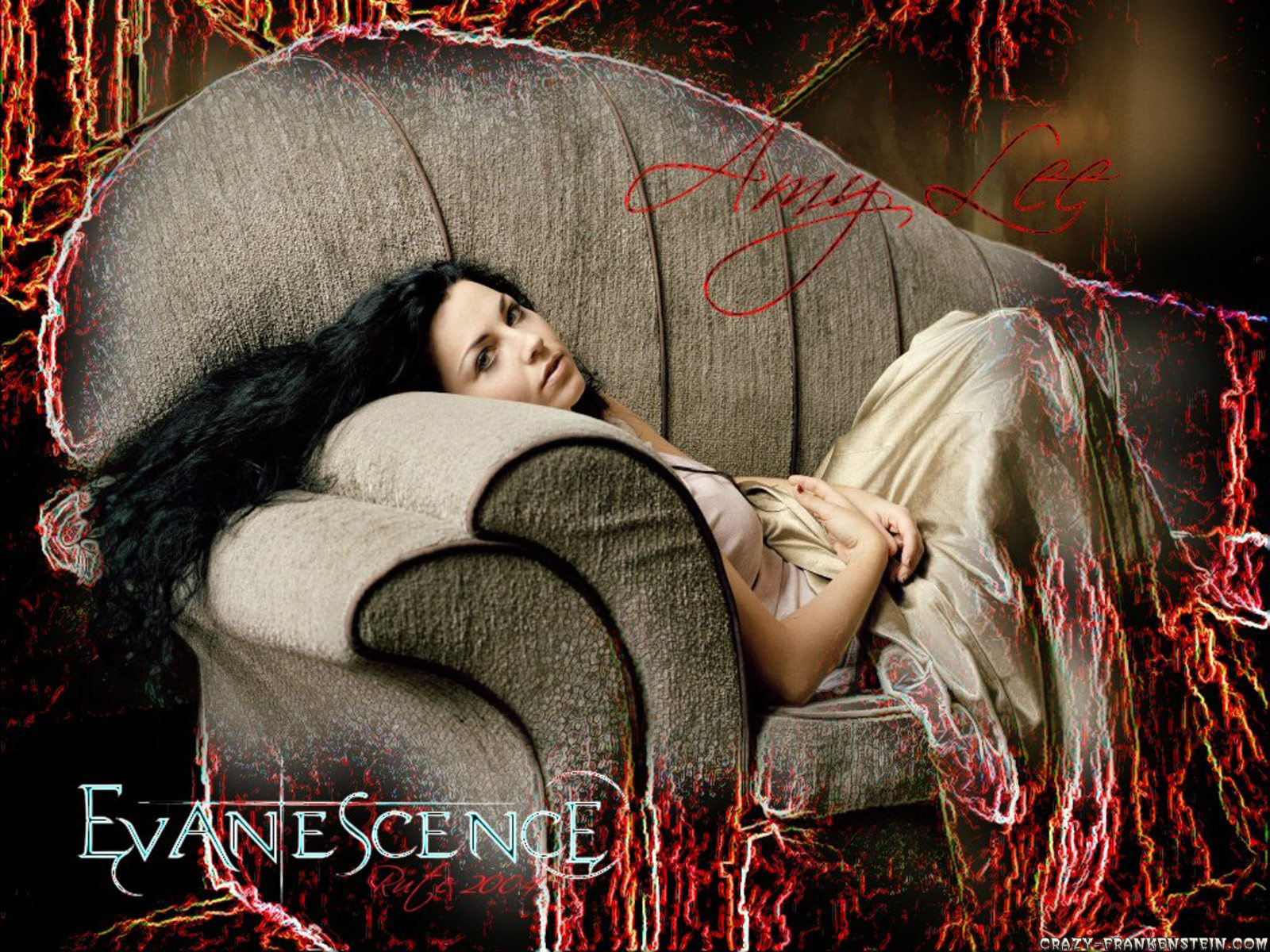Красивые обои с Эми Ли из Evanescence