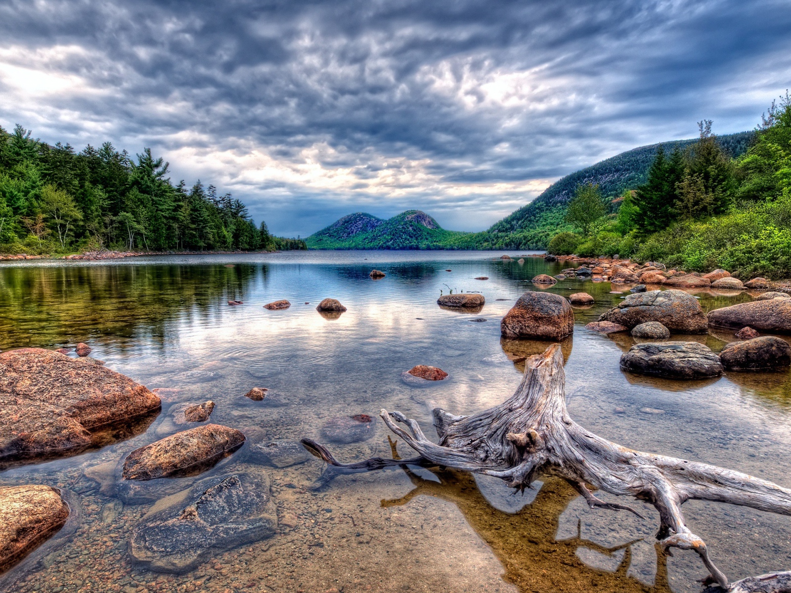 Красивое дикое озеро