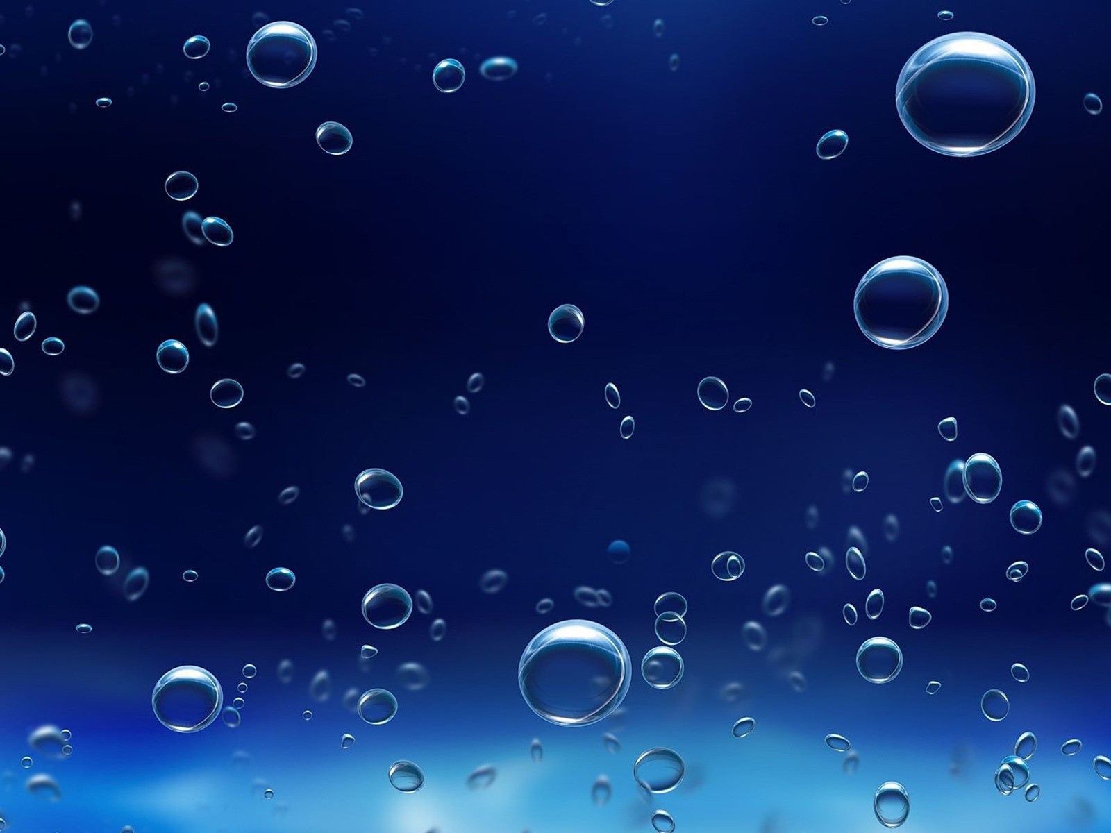 Пузырьки на синем фоне
