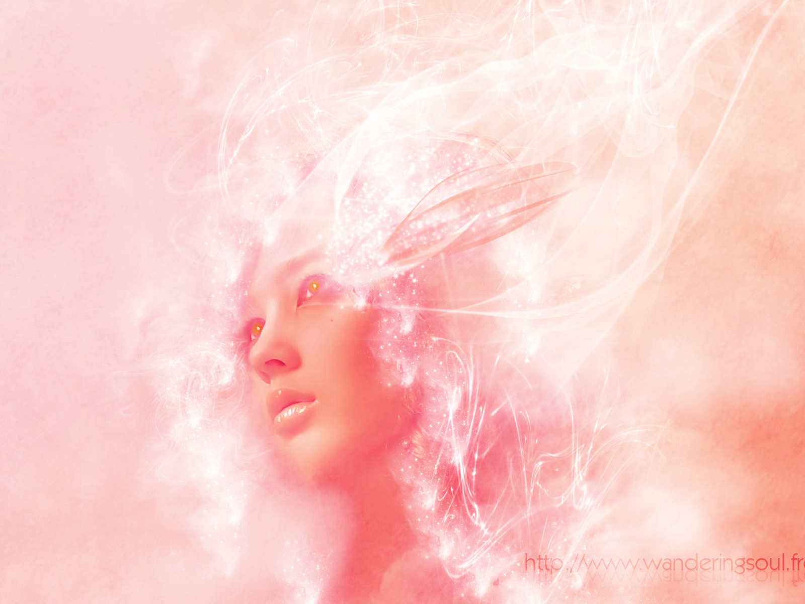 Лицо с горящими глазами