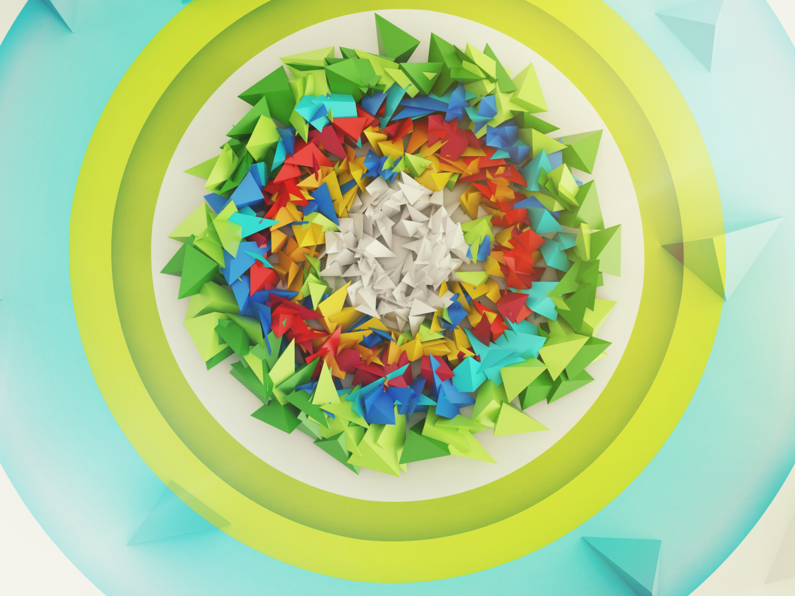 Разноцветные пирамиды