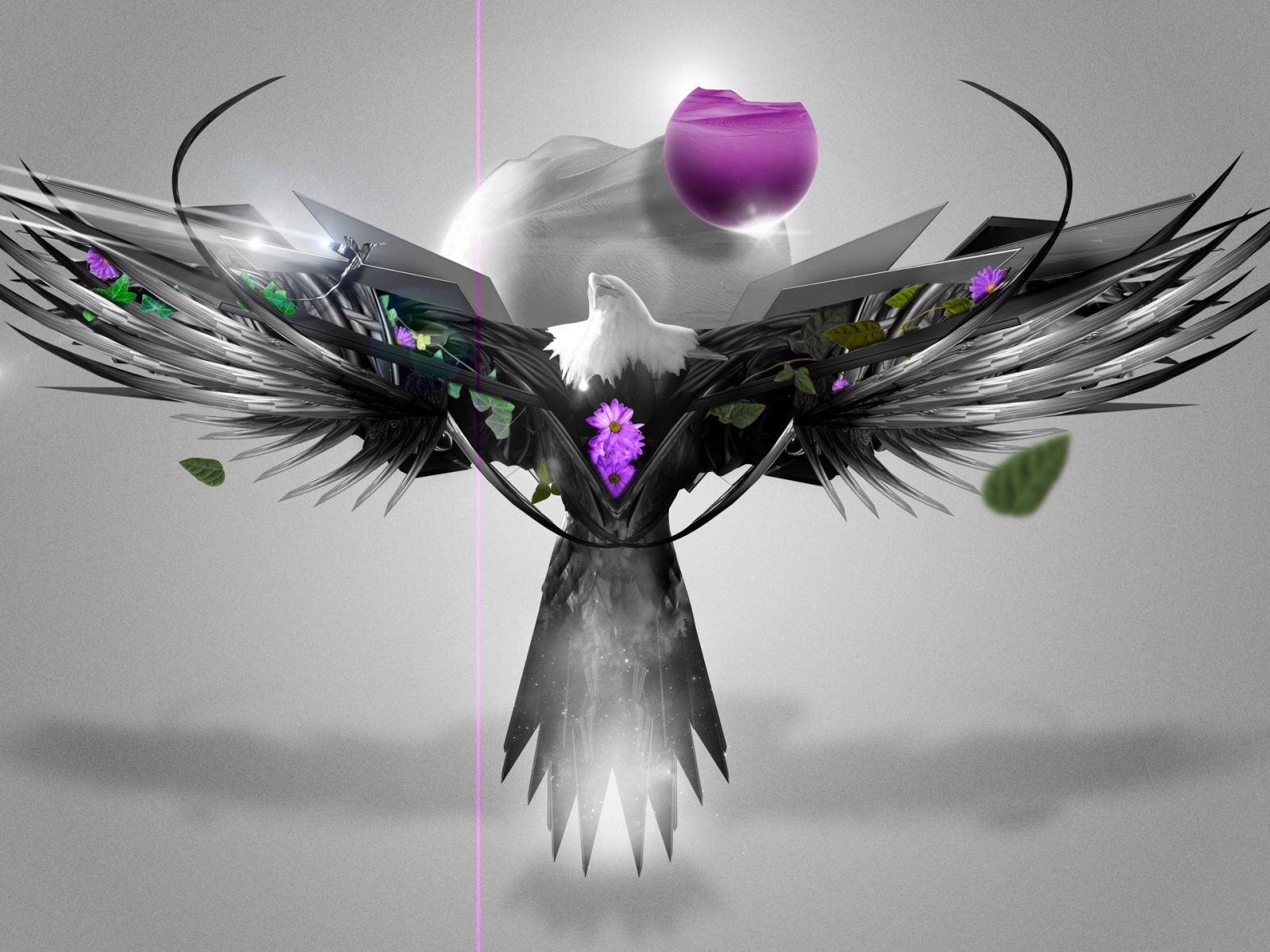 Абстрактный символ из птицы