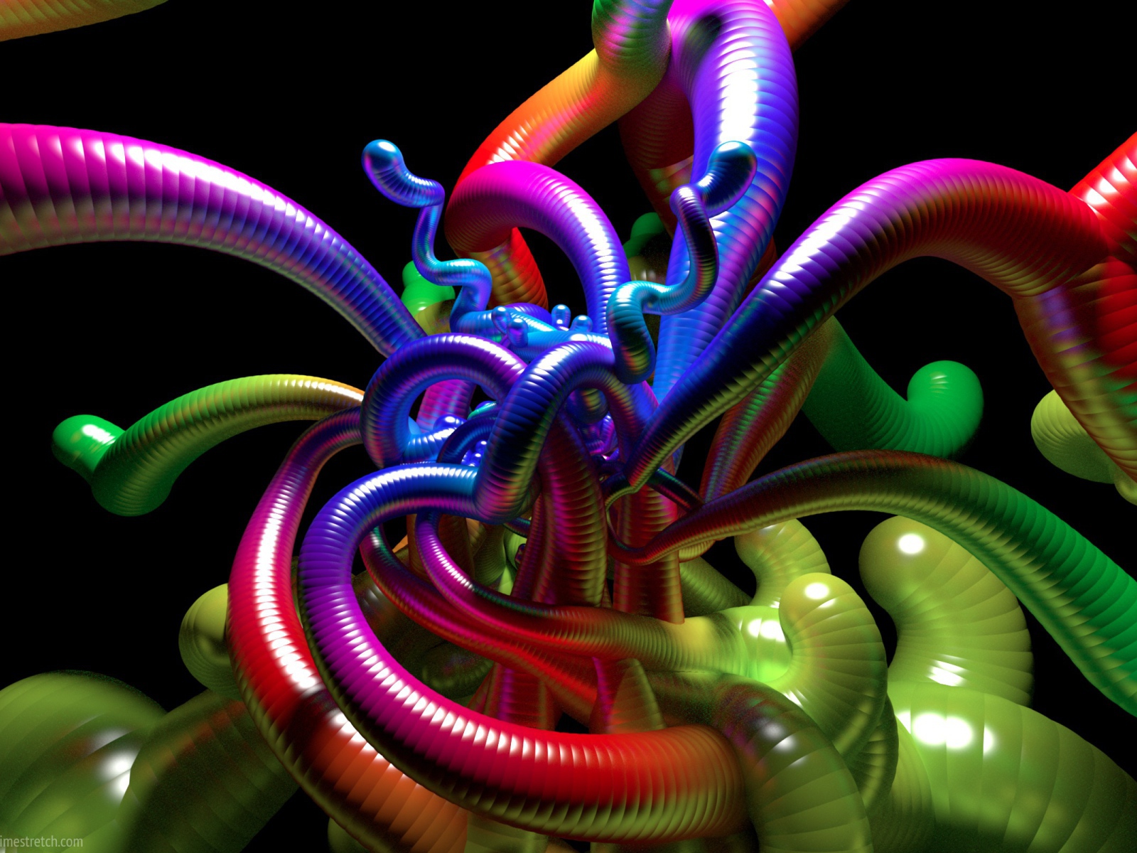 Разноцветные гибкие трубки