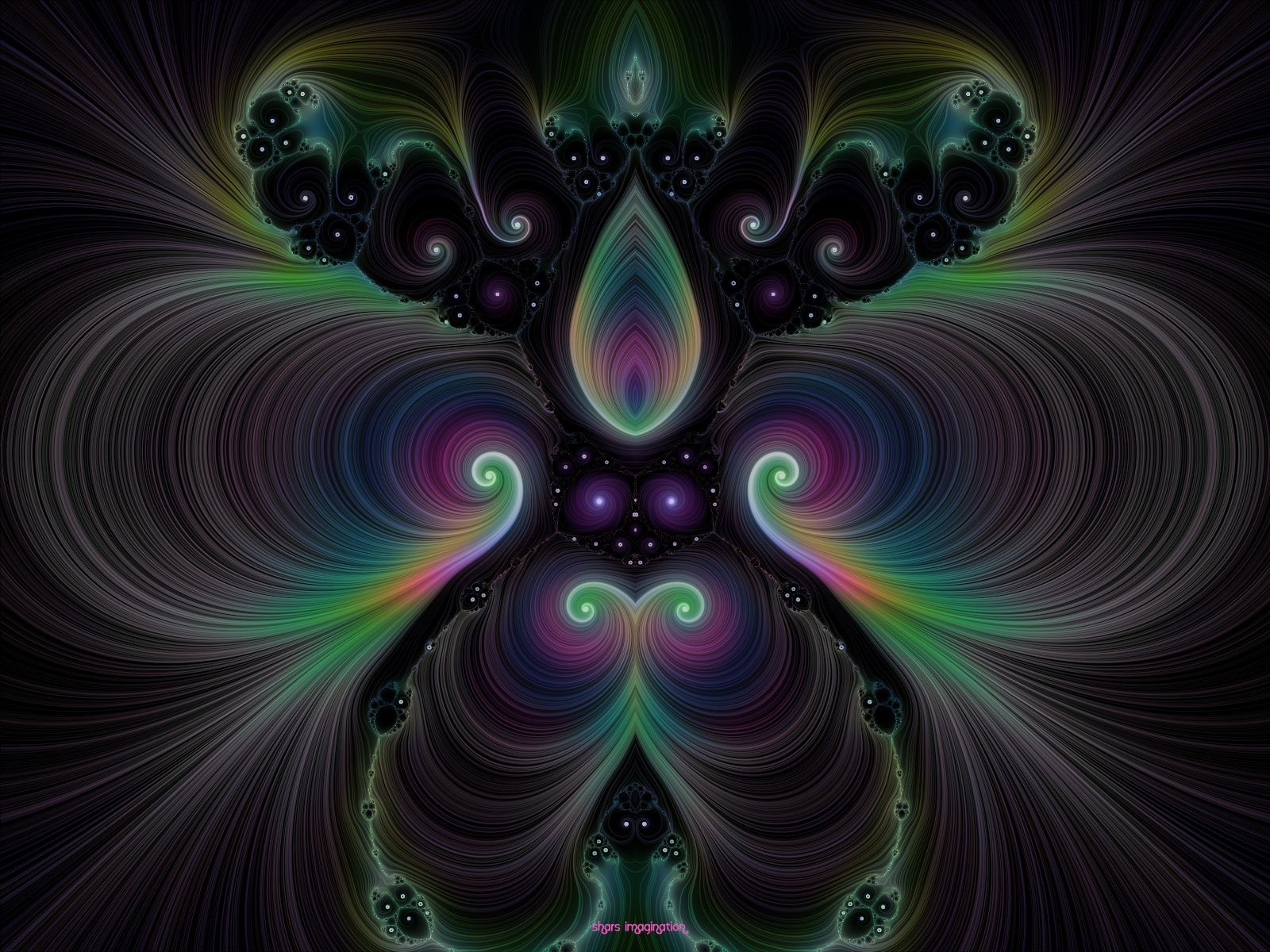 Симметричный абстрактный рисунок