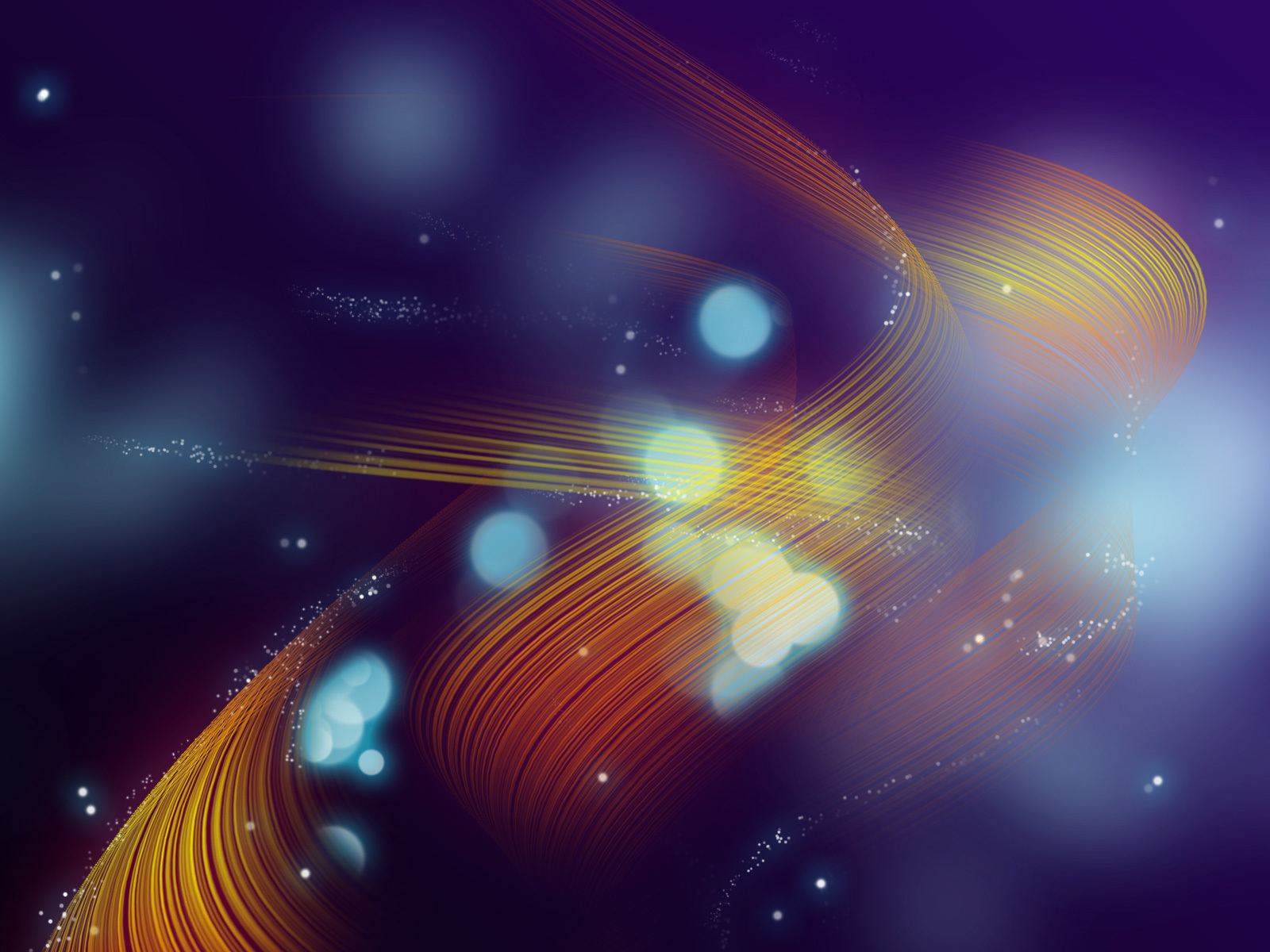 Волнистые линии на синем фоне