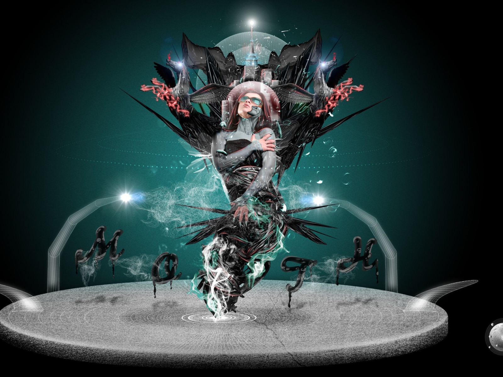 Абстракция с женщиной