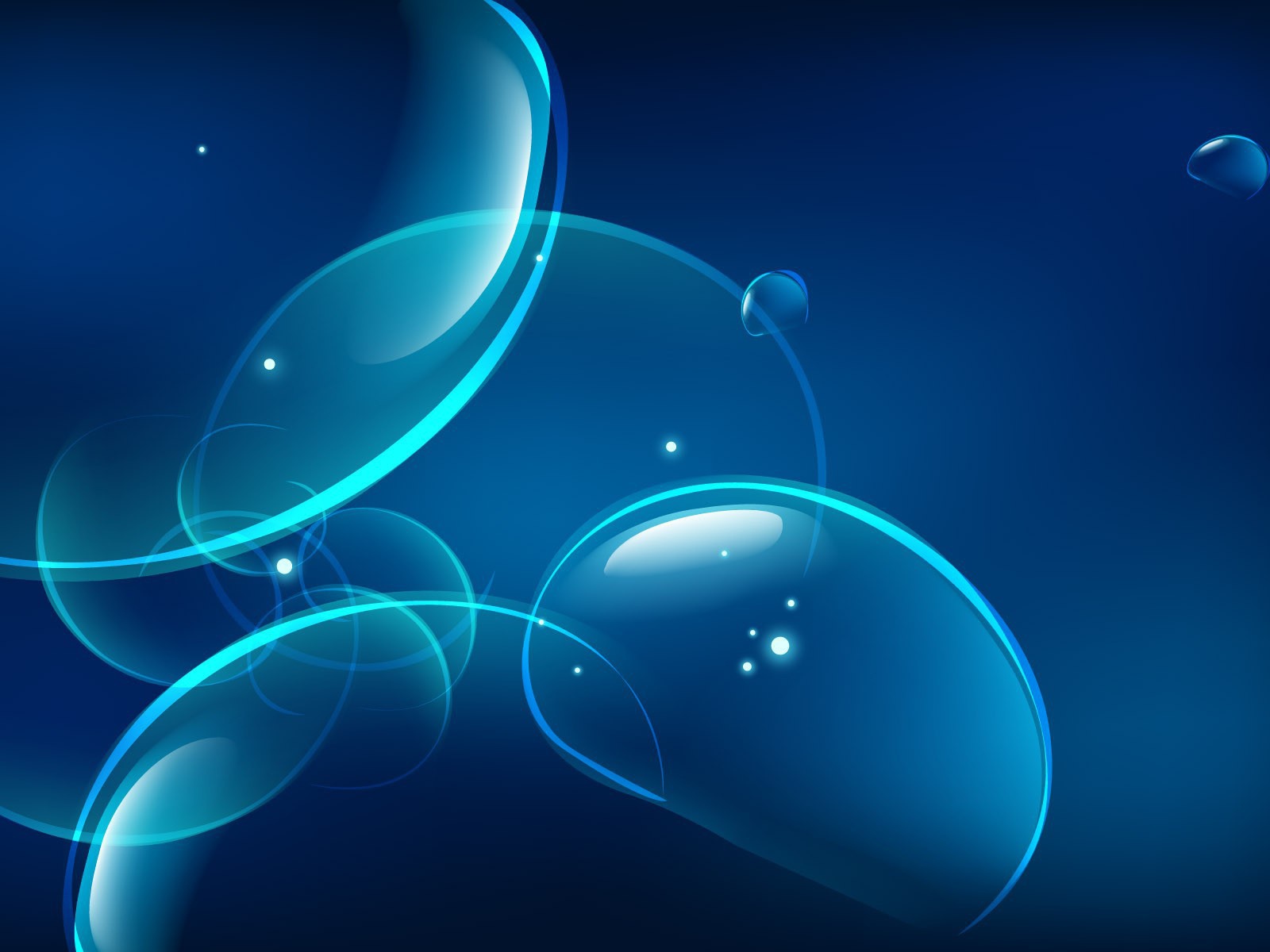 Пузыри на синем фоне