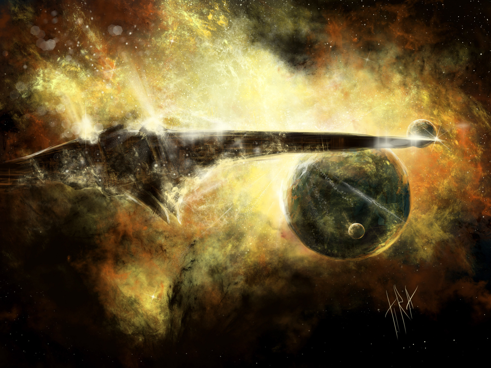 Полет космического корабля