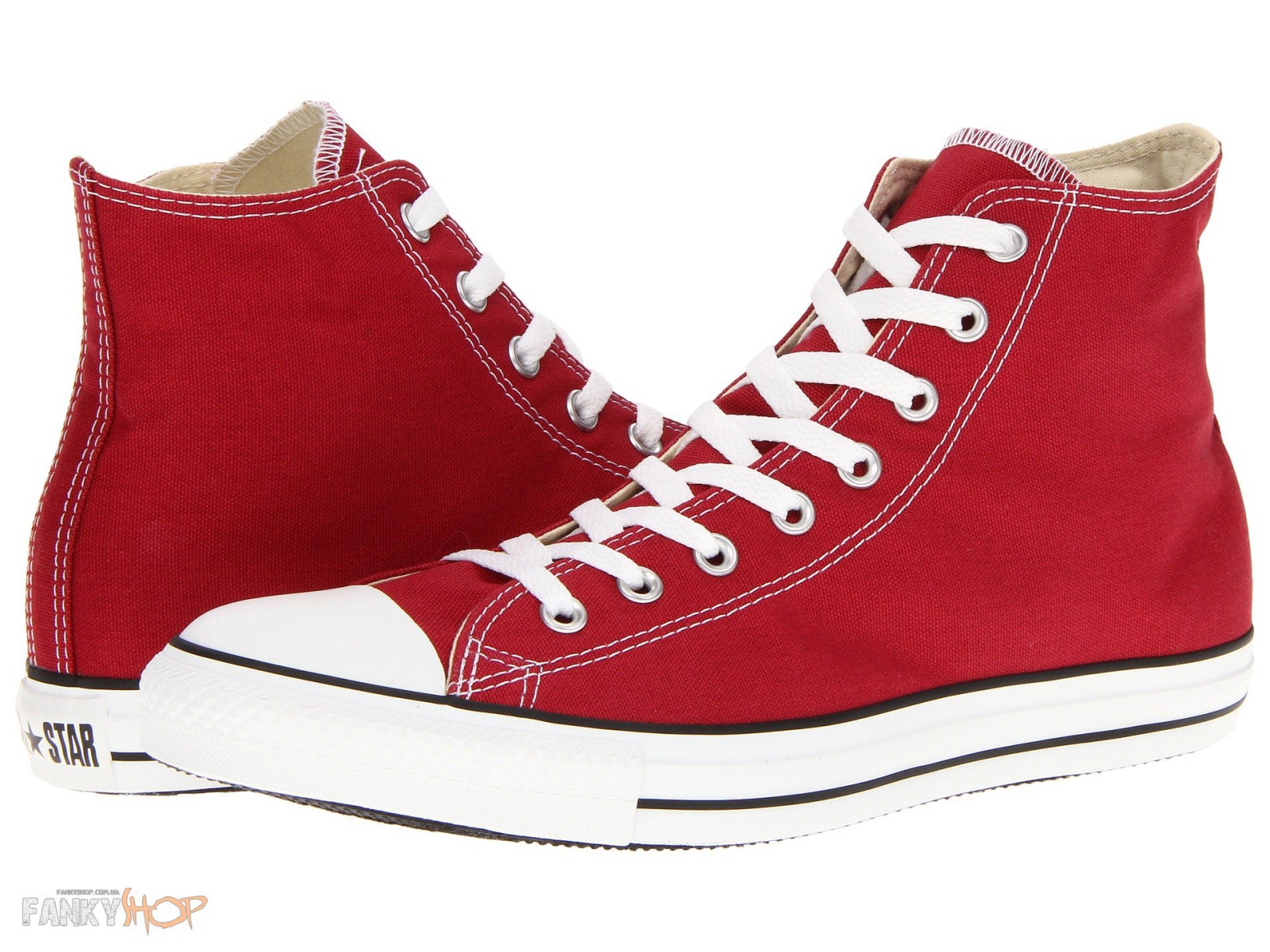 Стильные красные кеды