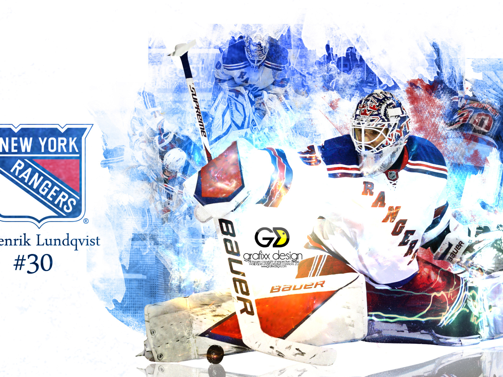 Известный Вратарь Нью-Йорк Рейнджерс Хенрик Лундквист