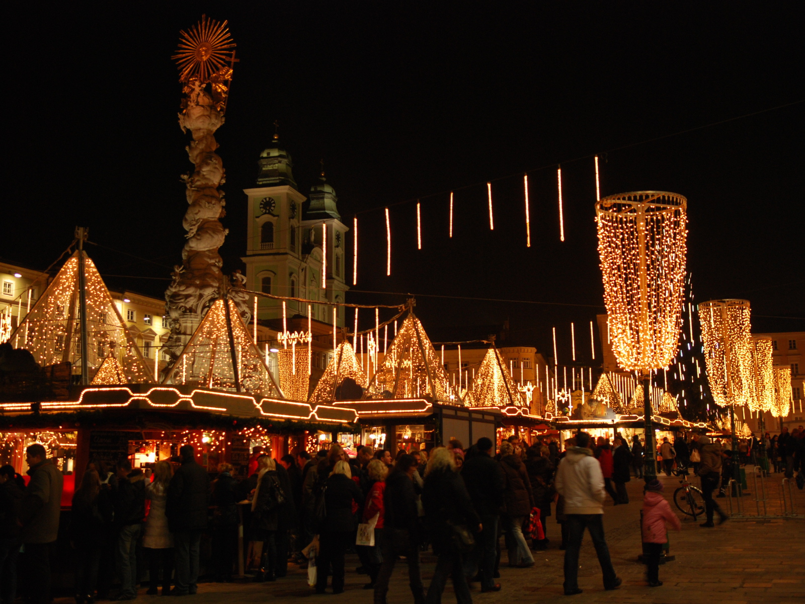 Рождество в городе Линц, Австрия